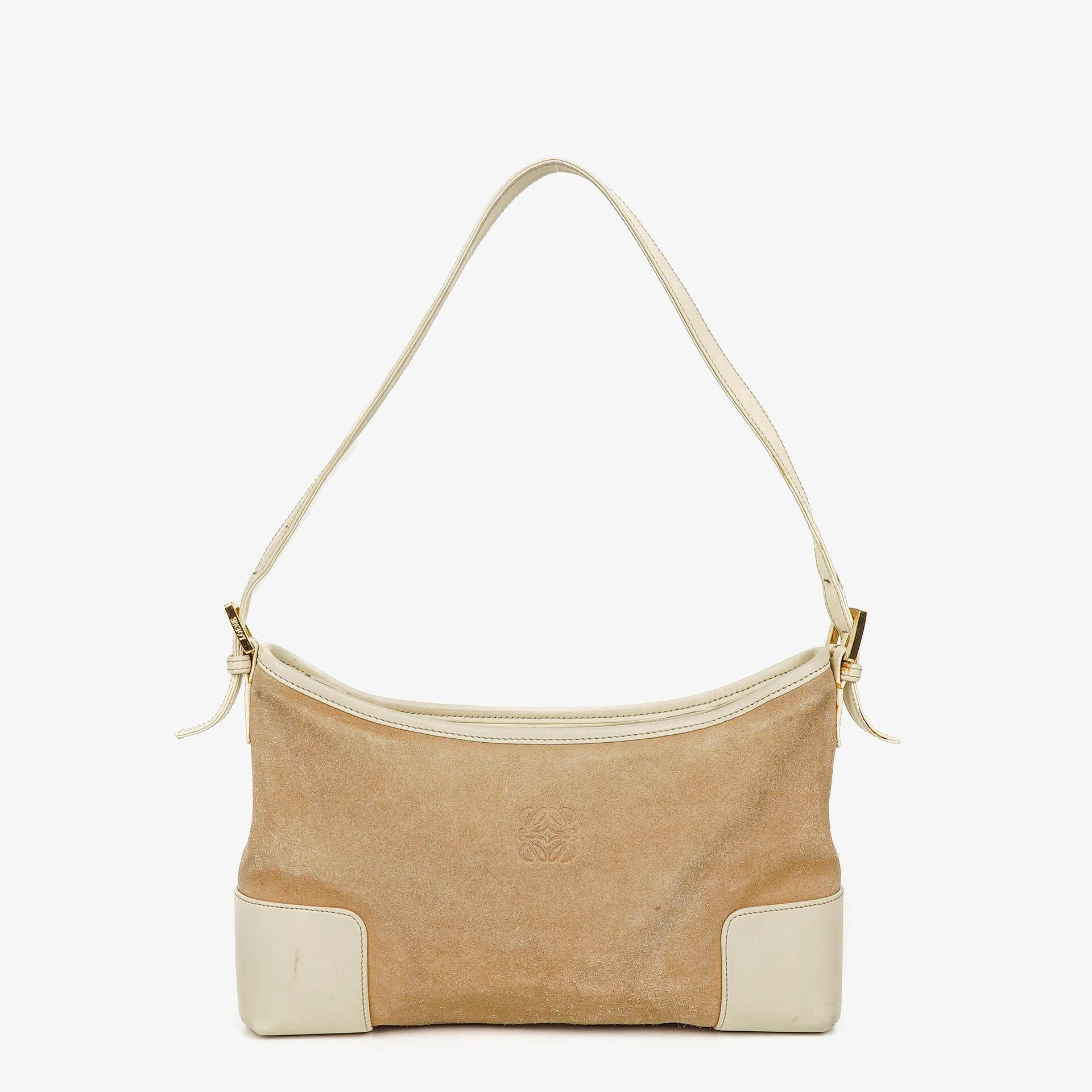 Loewe Anagram Suede Shouder Bag