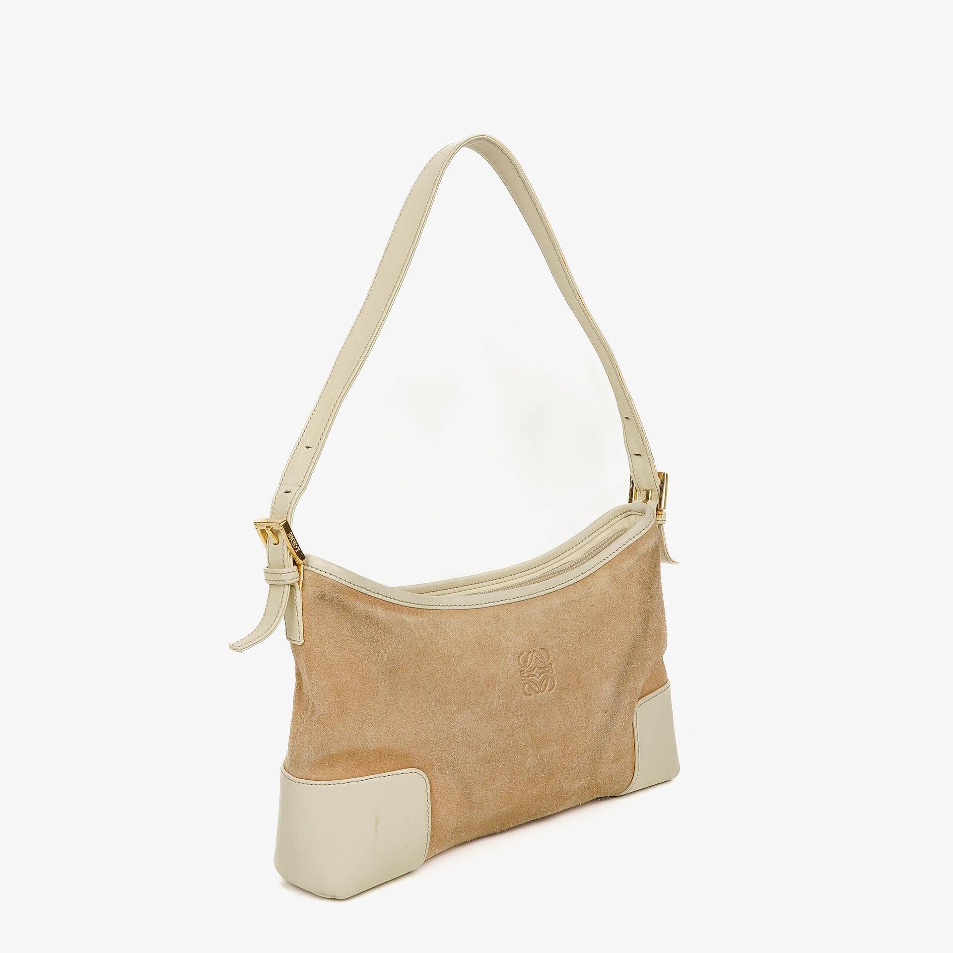 Loewe Anagram Suede Shouder Bag