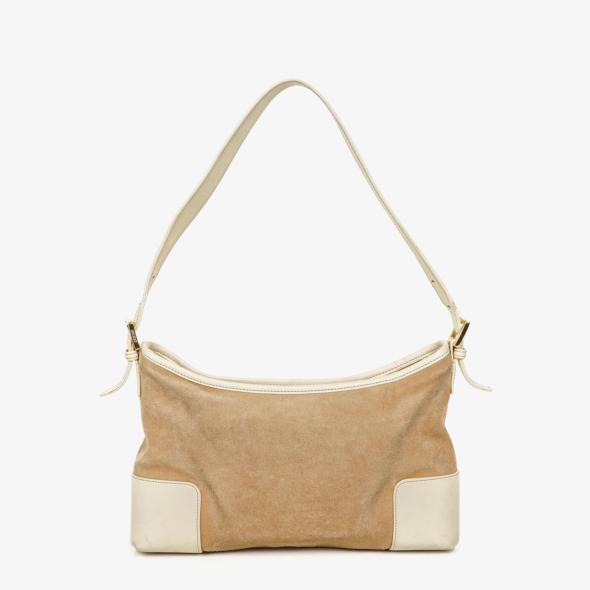 Loewe Anagram Suede Shouder Bag