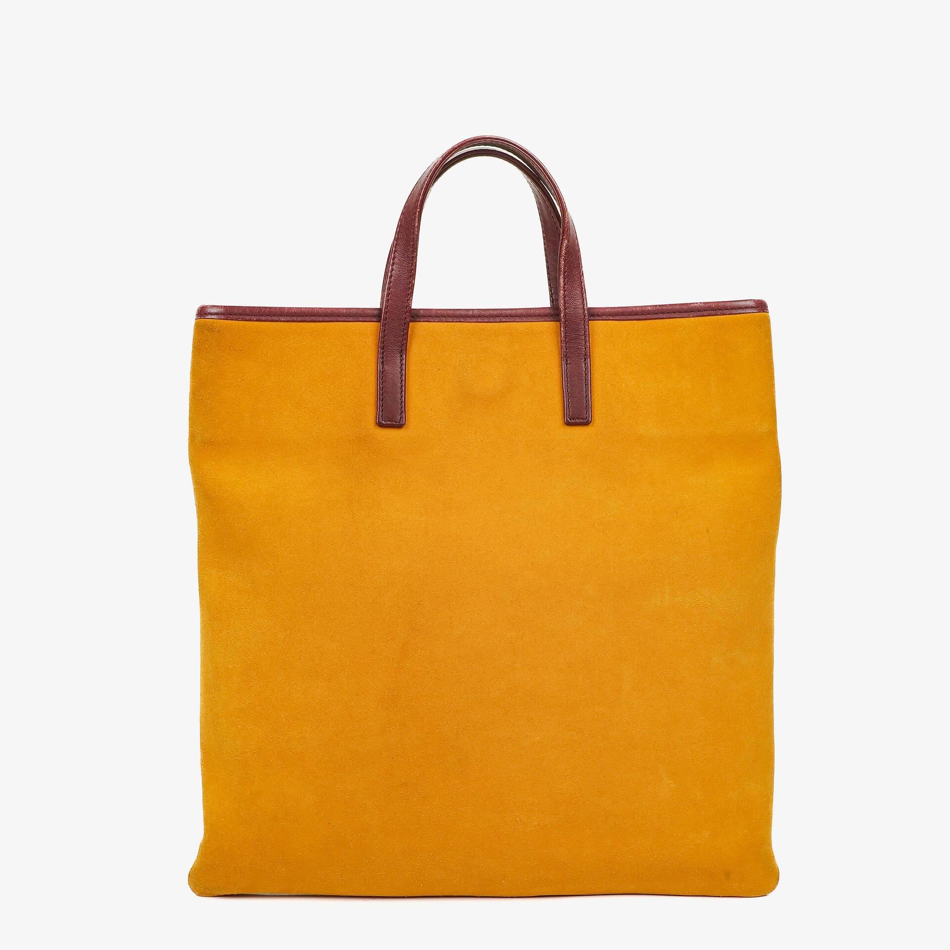 Loewe Ochre Suede Anagram Tote Bag