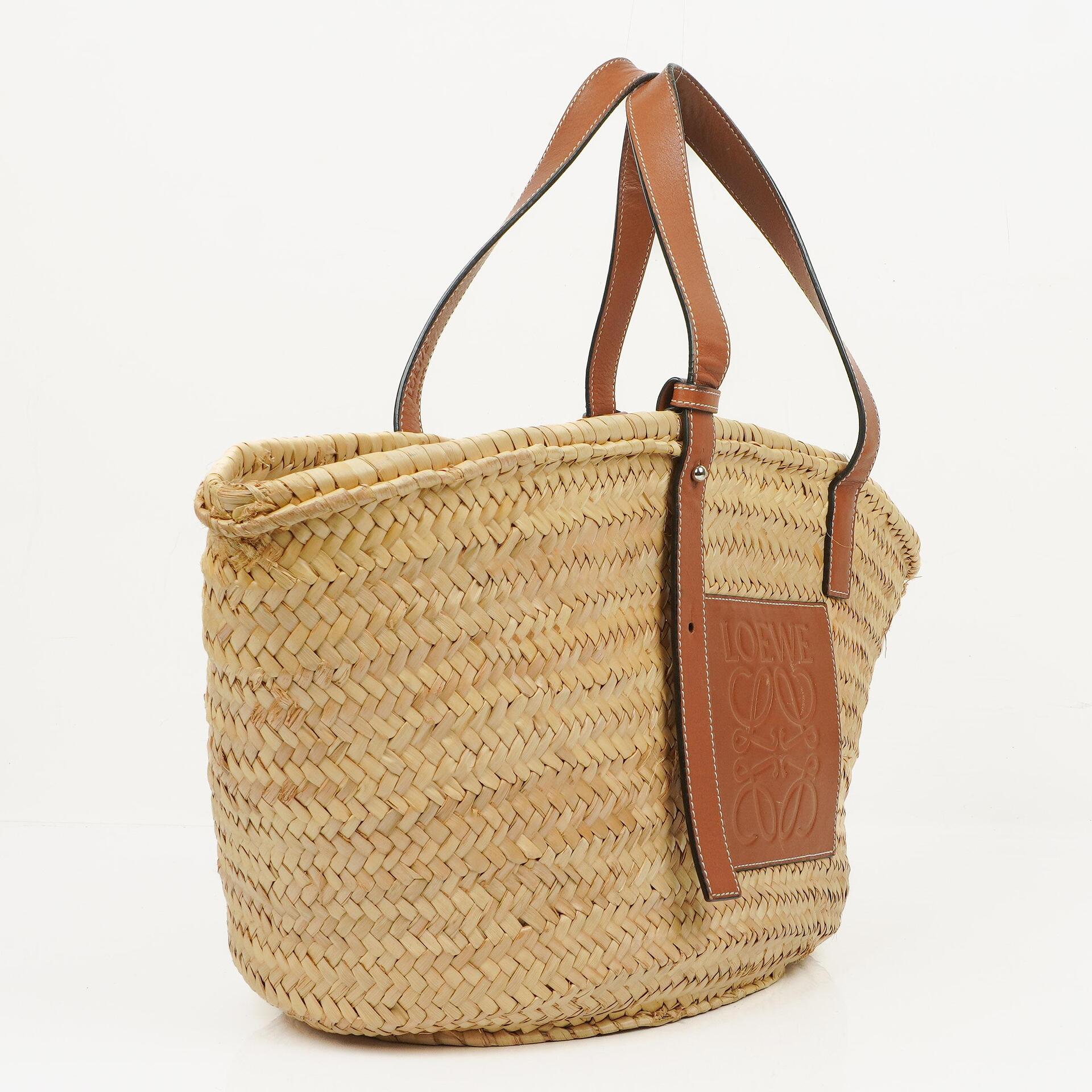 Loewe Raffia Basket Bag