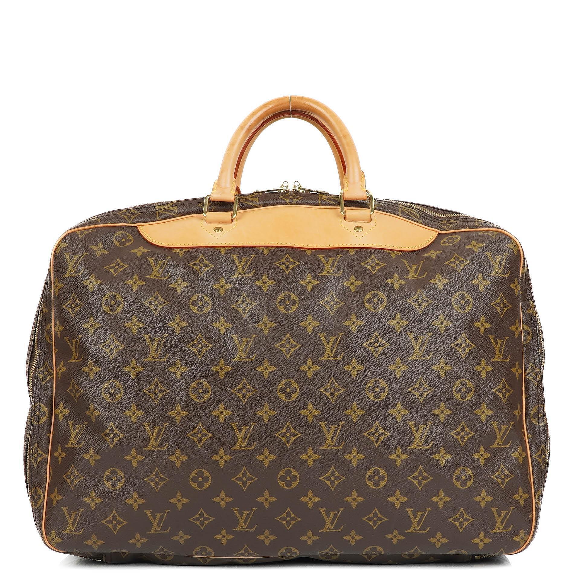 Louis Vuitton Alize Monogram Coated Canvas Travel Bag