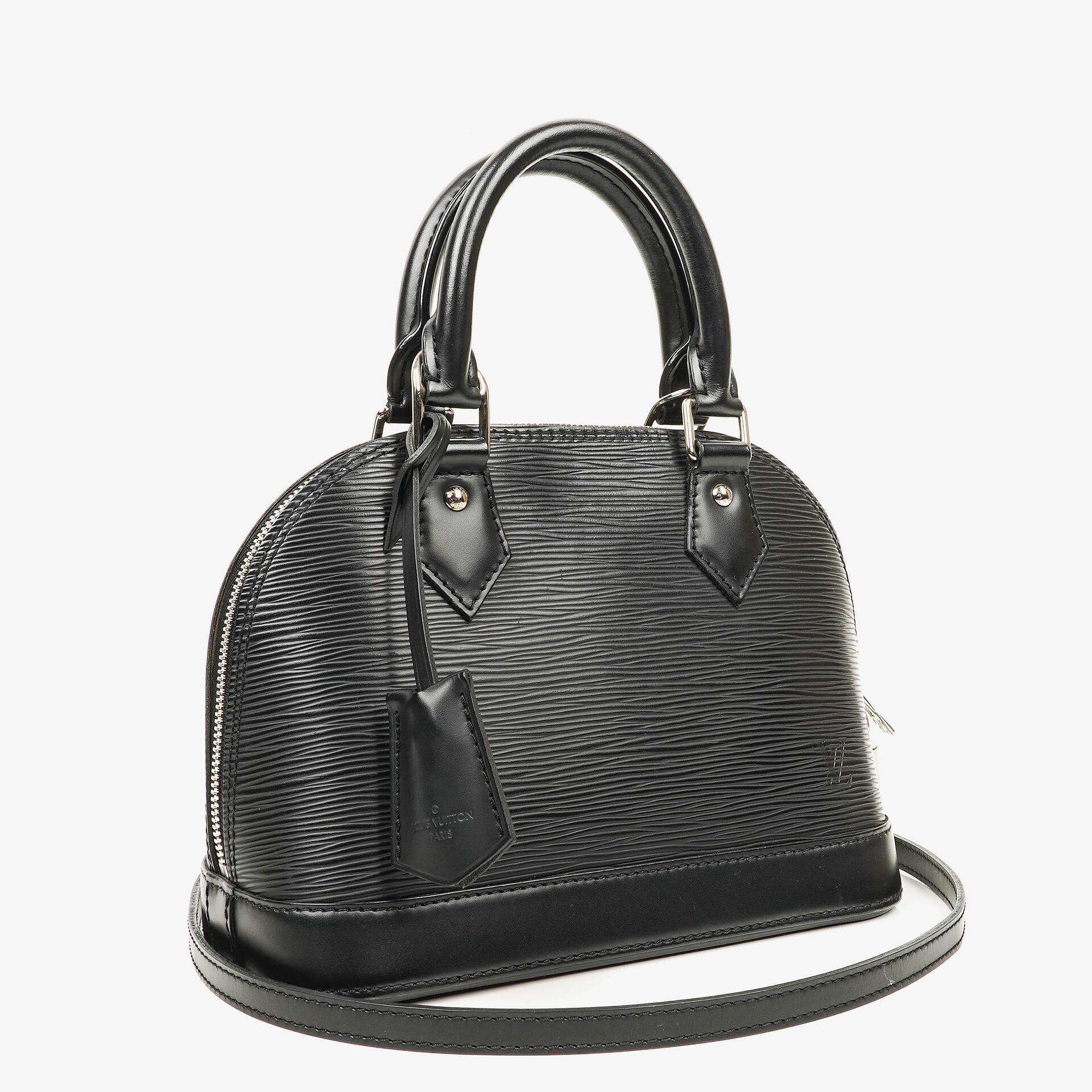 Louis Vuitton Alma BB Black EPI Leather Handbag