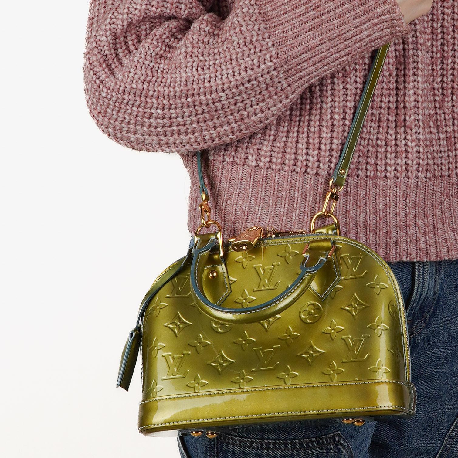 Louis Vuitton Alma BB Givre Monogram Vernis Leather Bag, 2011