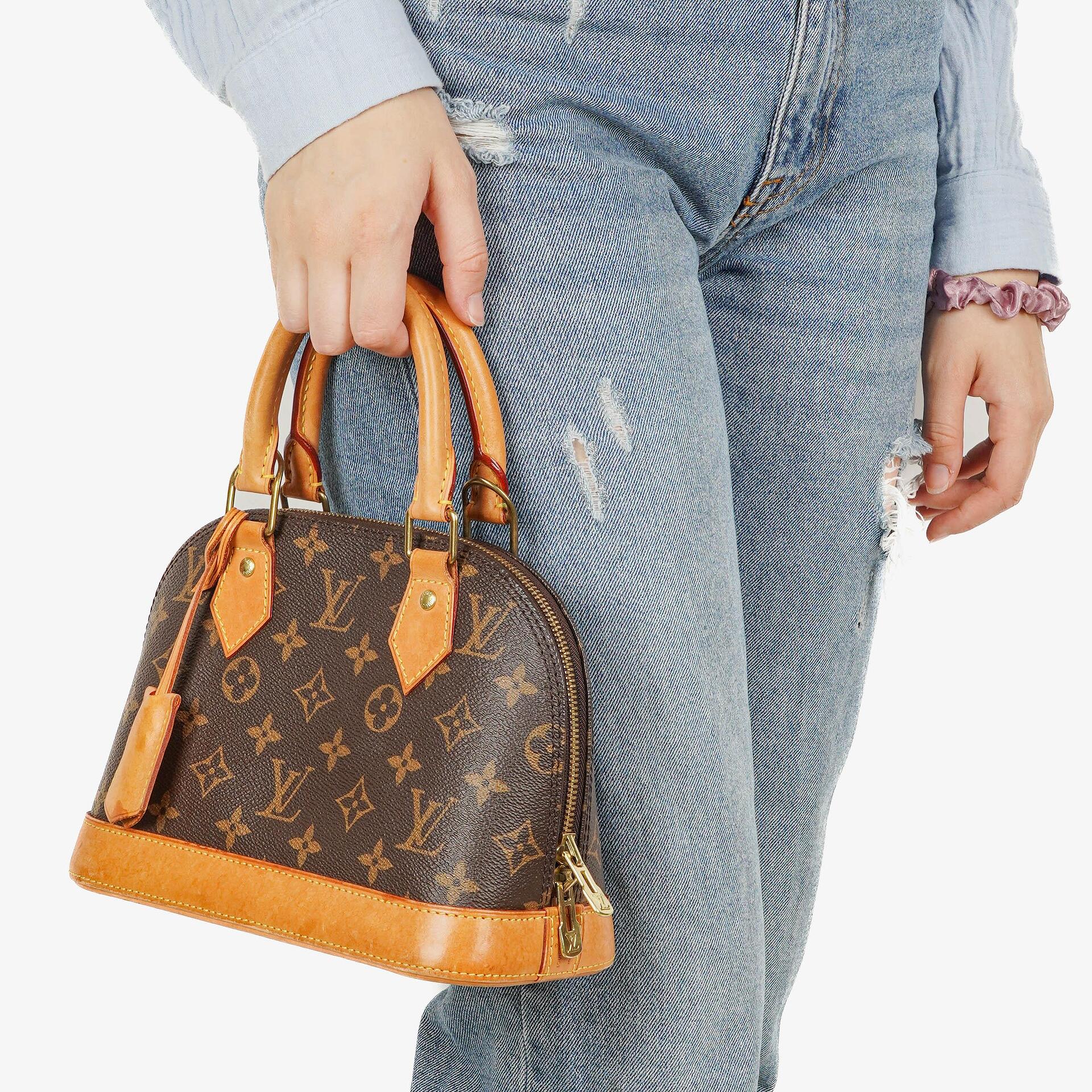 Louis Vuitton Alma BB Monogram Canvas Handbag