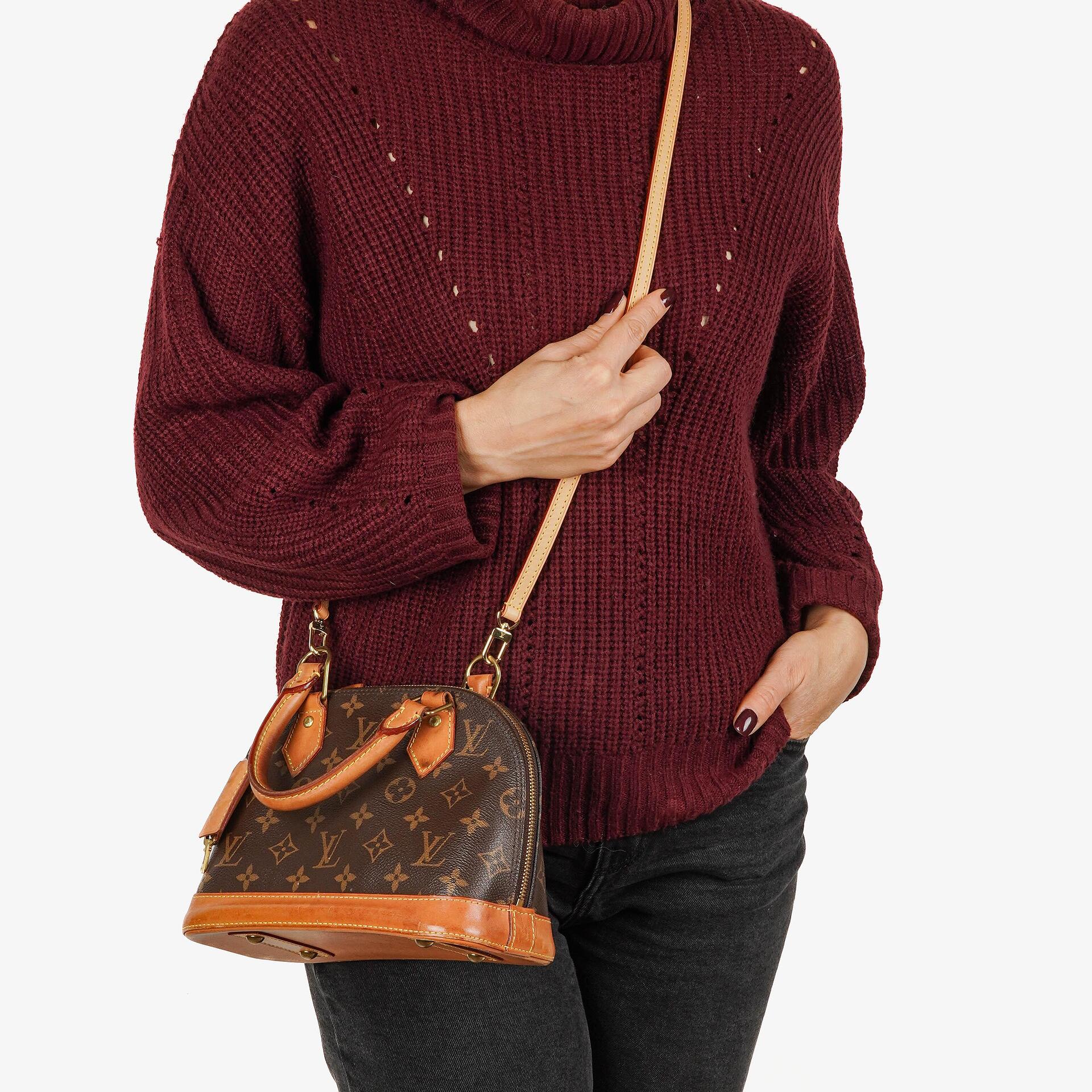 Louis Vuitton Alma BB Monogram Canvas Handbag