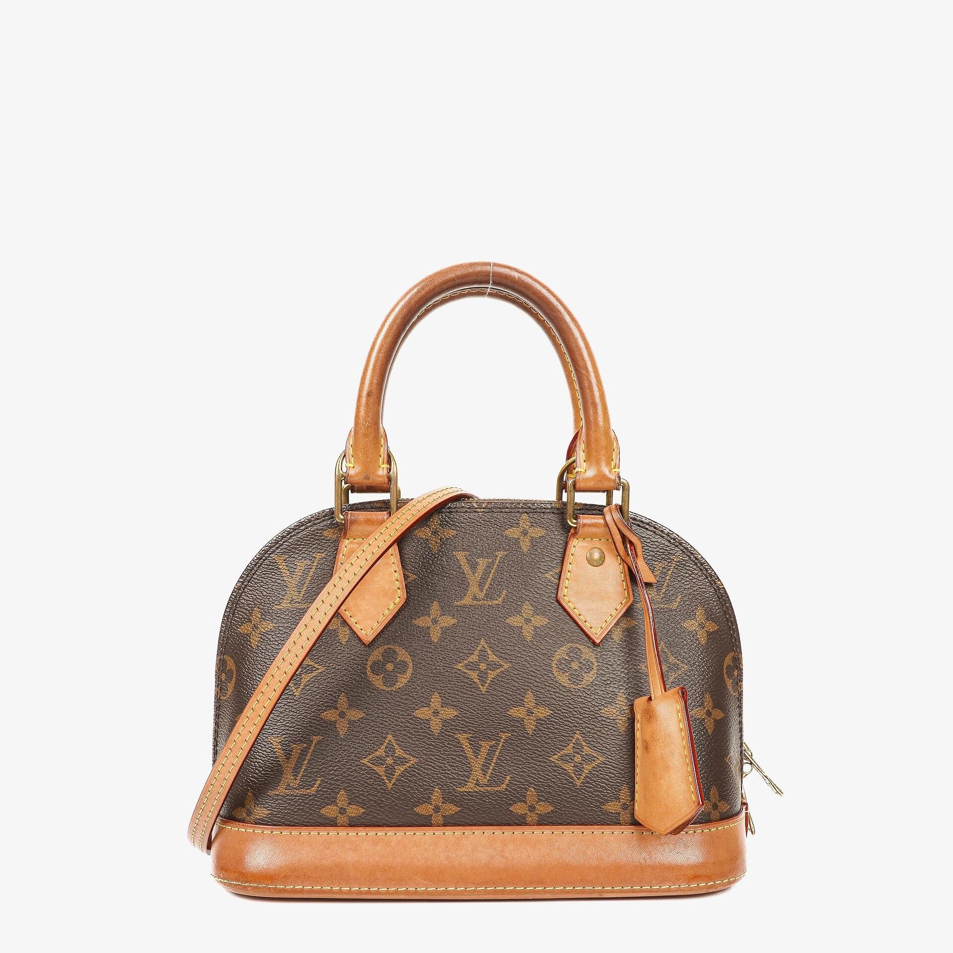 Louis Vuitton Alma BB Monogram Canvas Handbag