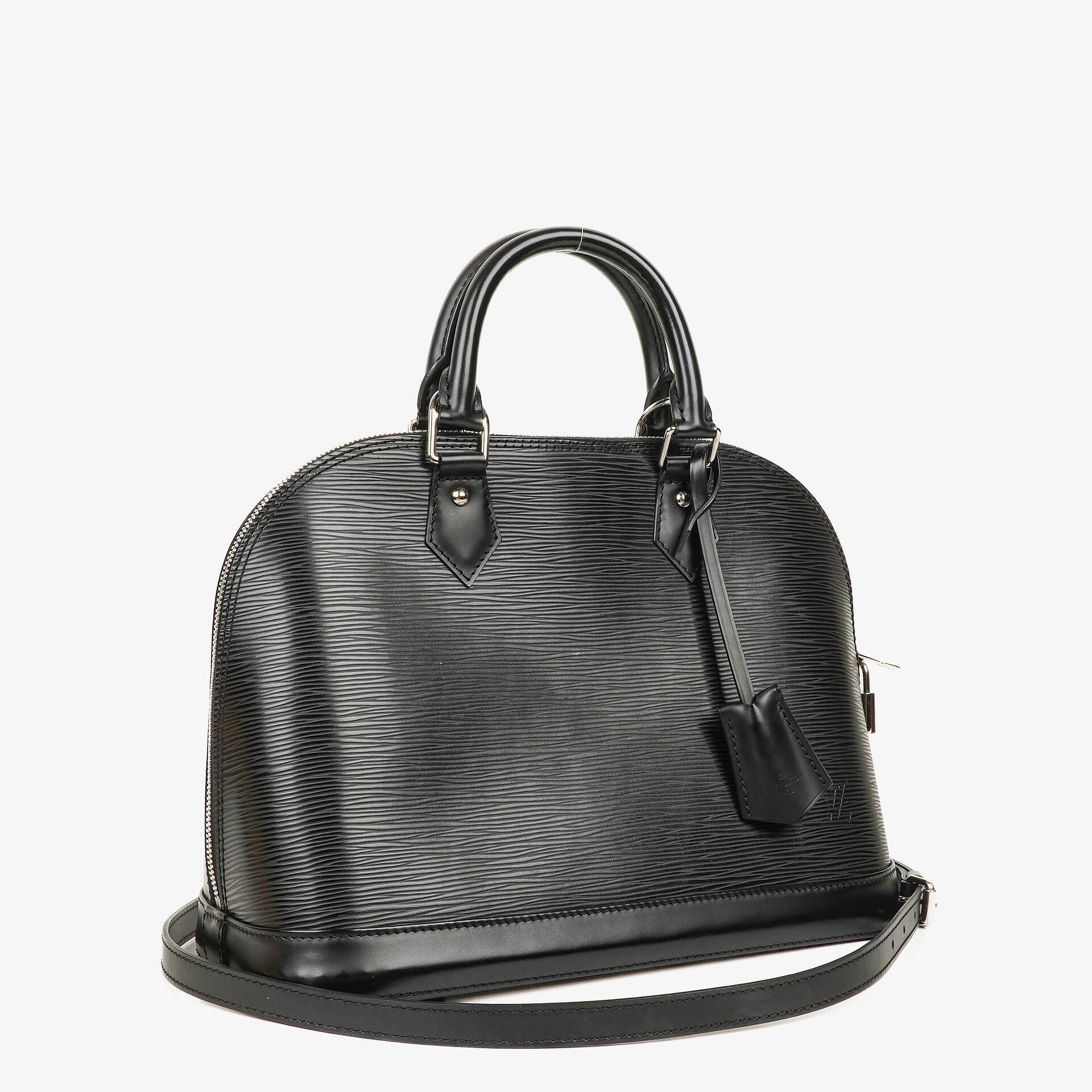 Louis Vuitton Alma PM In Black EPI Leather Handbag
