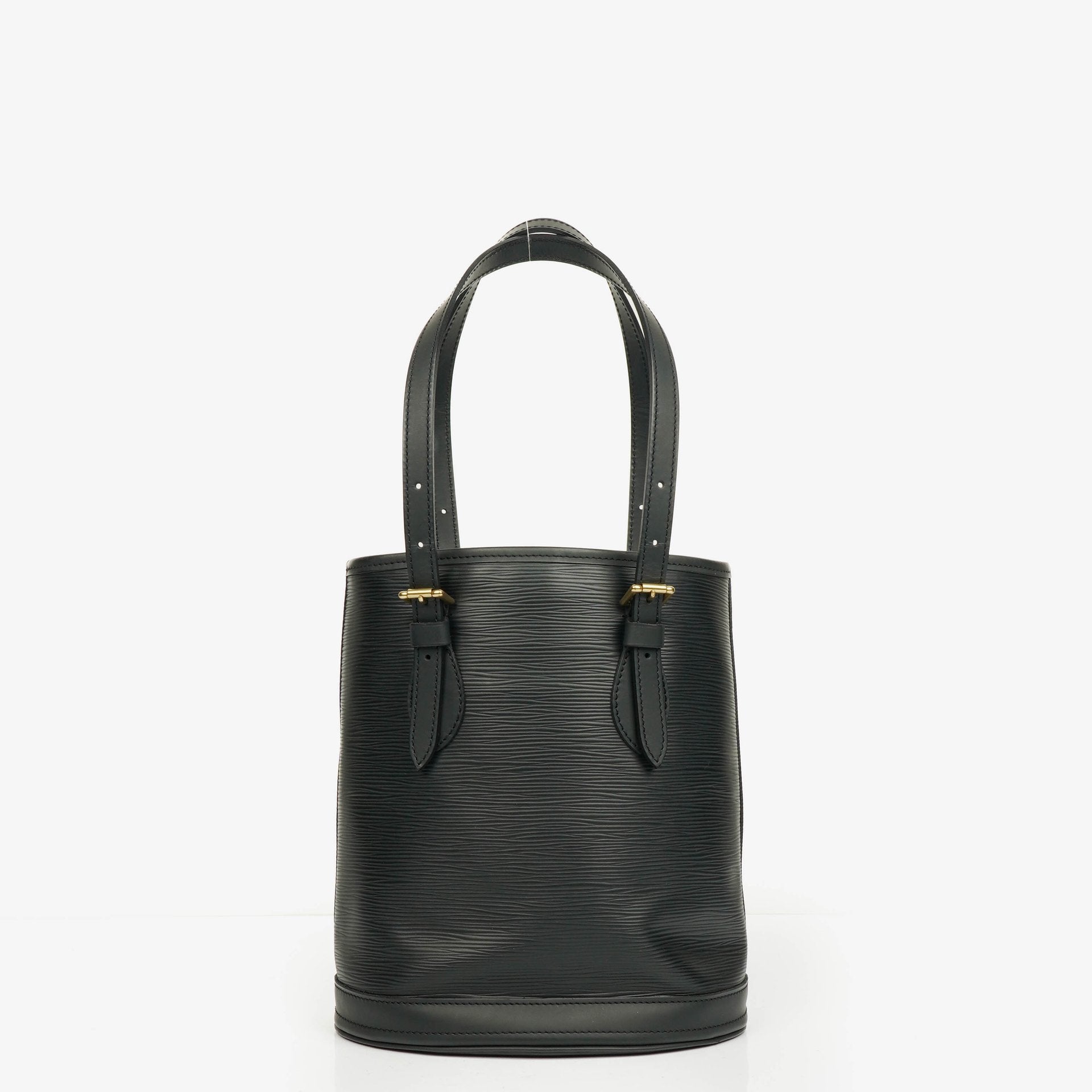 Louis Vuitton Black Epi Leather Petit Bucket Bag
