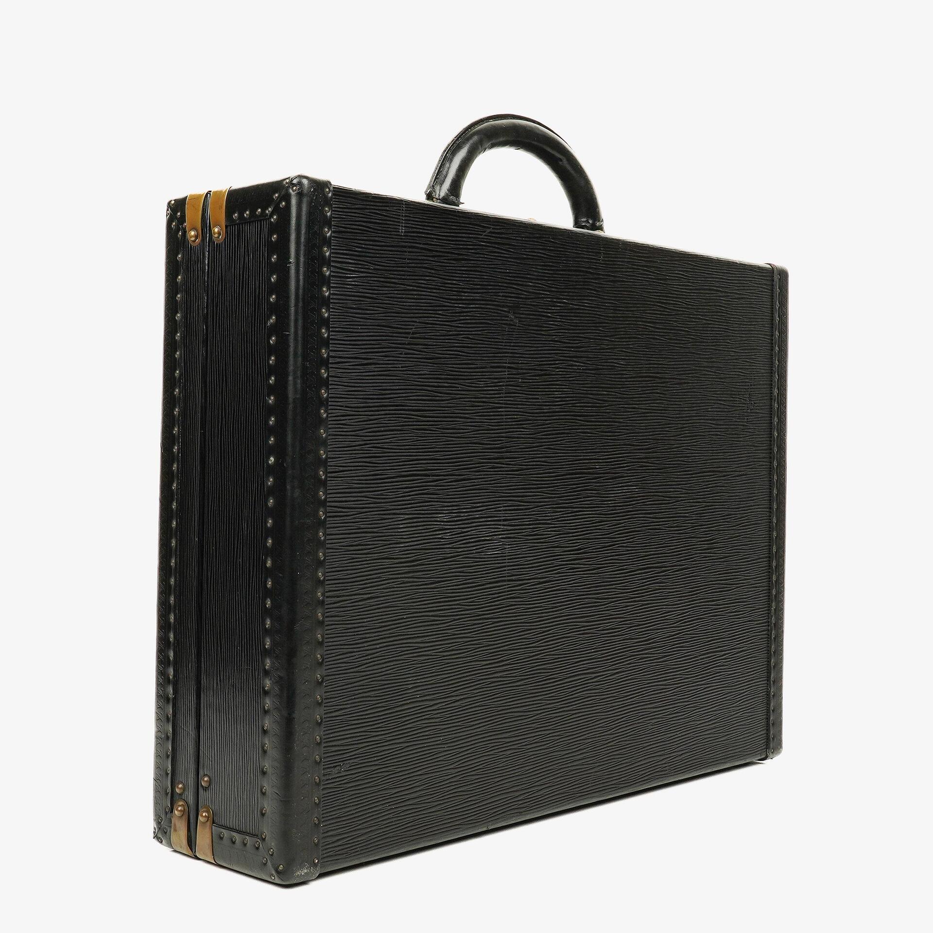 Louis Vuitton Black Epi Leather President Briefcase