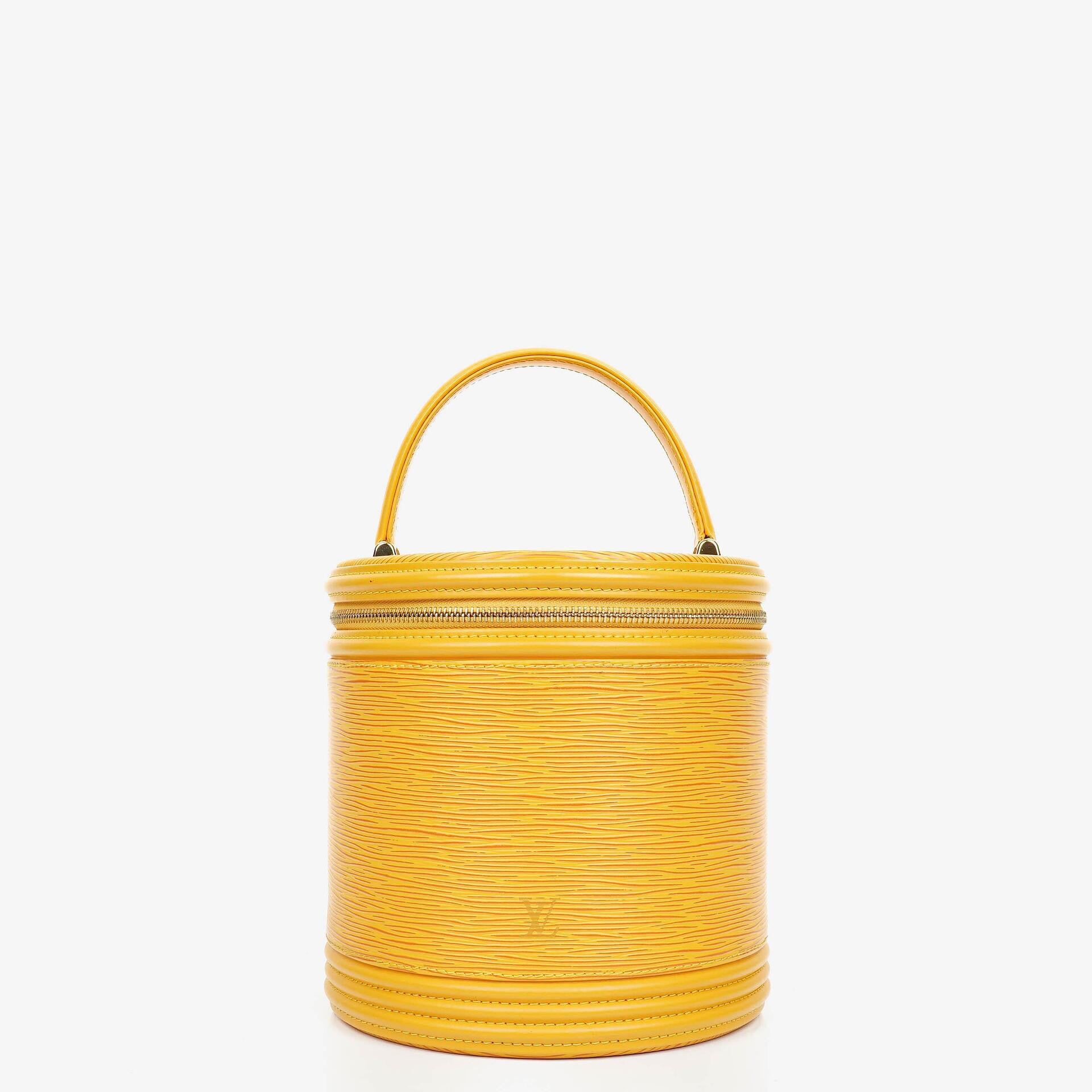 Louis Vuitton Cannes Yellow EPI Leather Bag