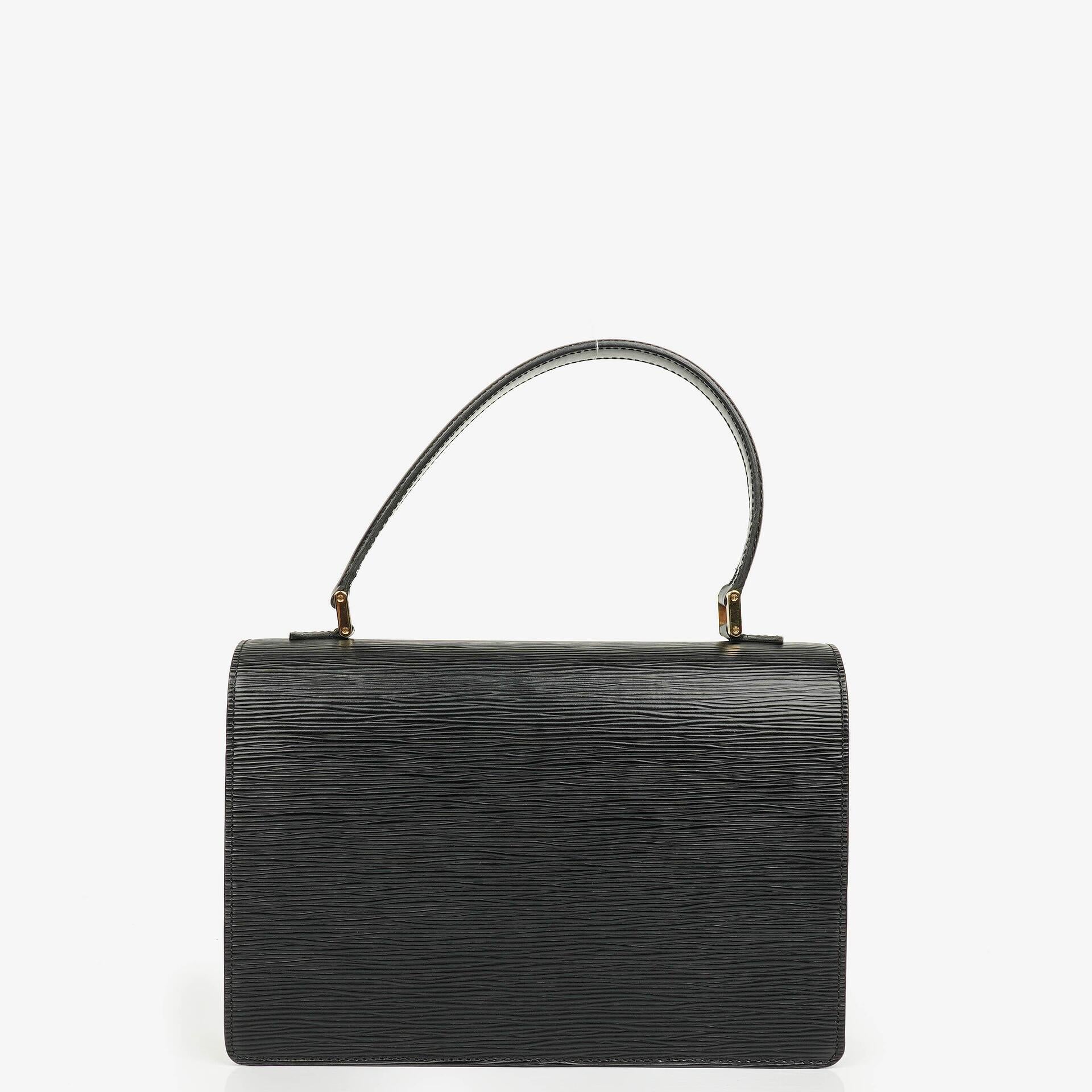 Louis Vuitton Concorde Black EPI Leather Bag