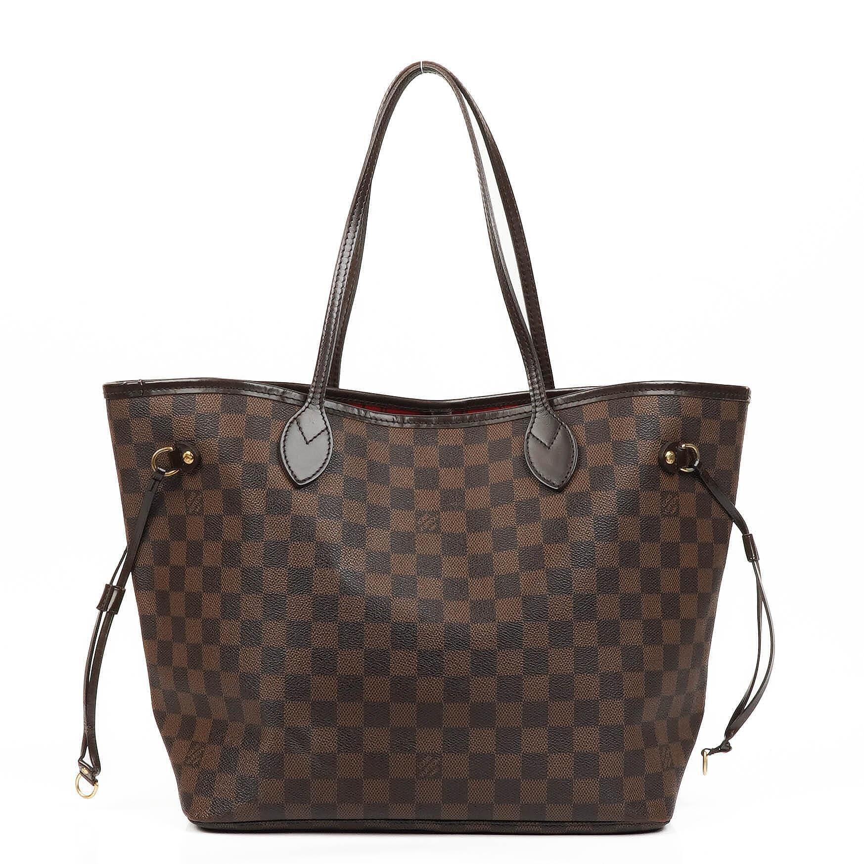 Louis Vuitton Damier Ebene Coated Canvas Neverfull MM Tote Bag