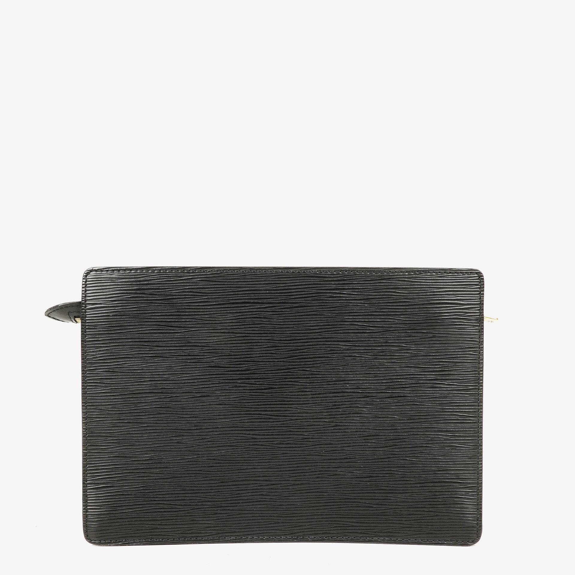 Louis Vuitton Enghien Black EPI Leather Shoulder Bag