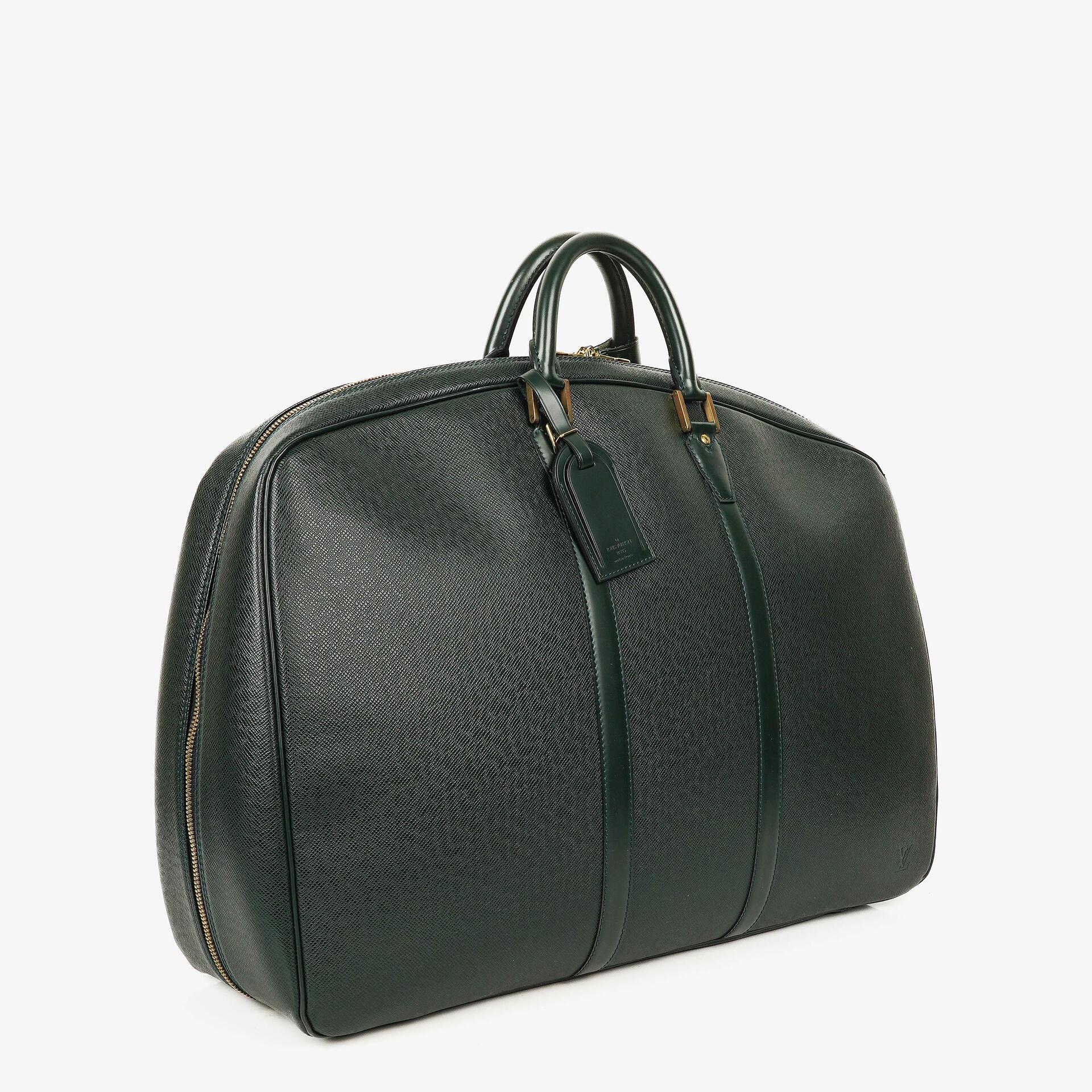 Louis Vuitton Helanga 1 Poche Epicea Taiga Leather Travel Bag