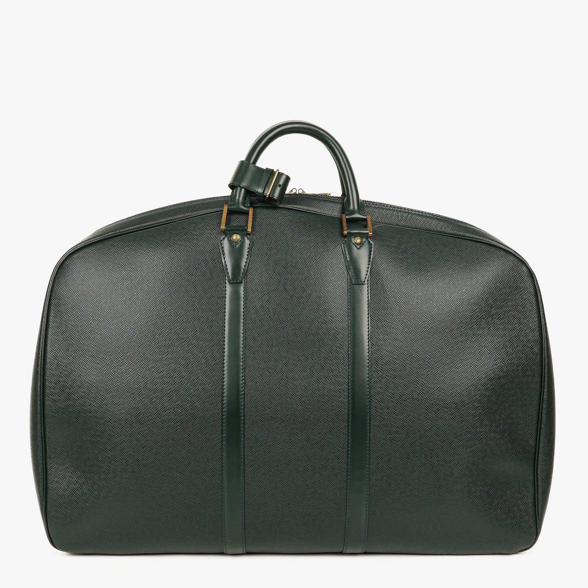 Louis Vuitton Helanga 1 Poche Epicea Taiga Leather Travel Bag