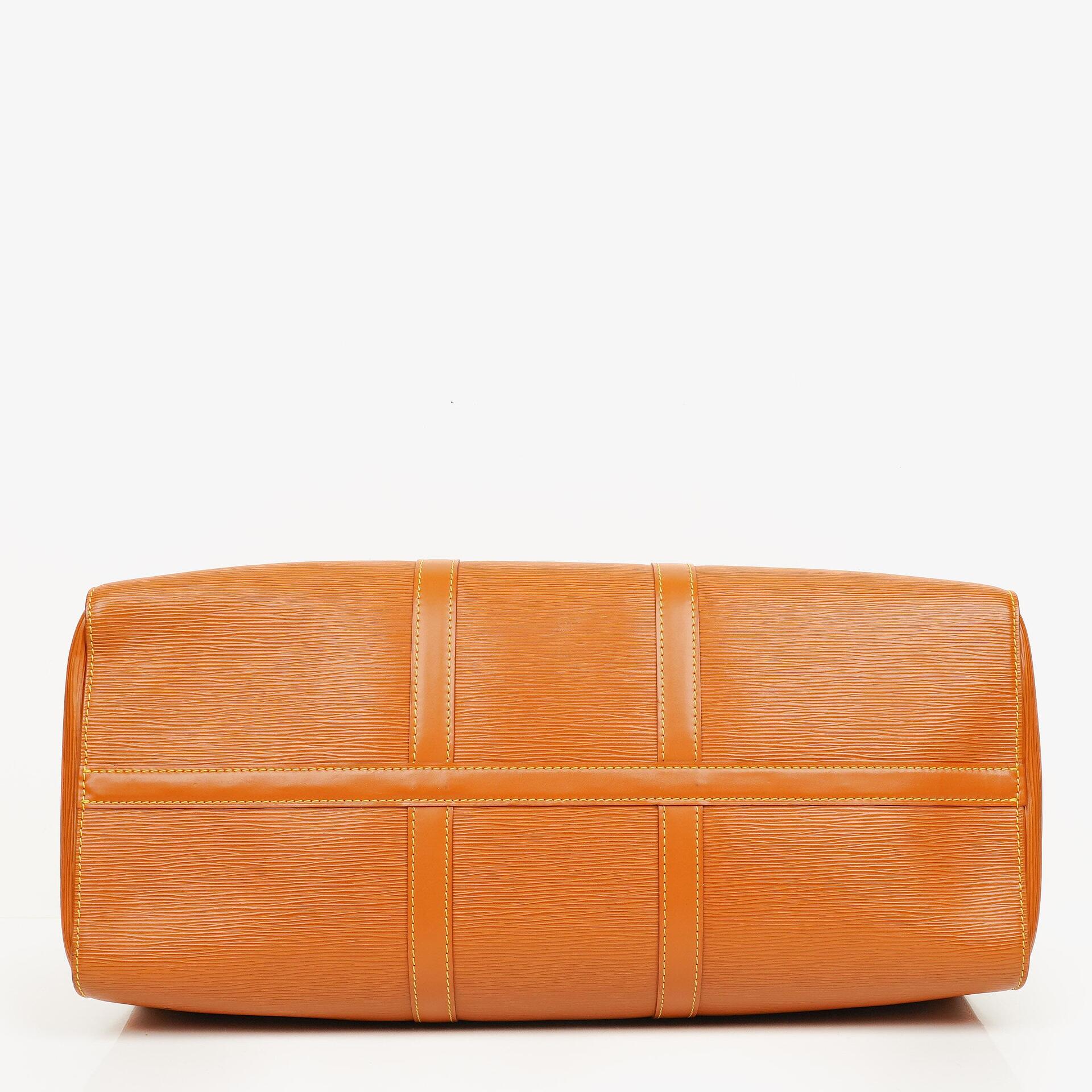 Louis Vuitton Keepall 50 Brown EPI Leather Travel Bag