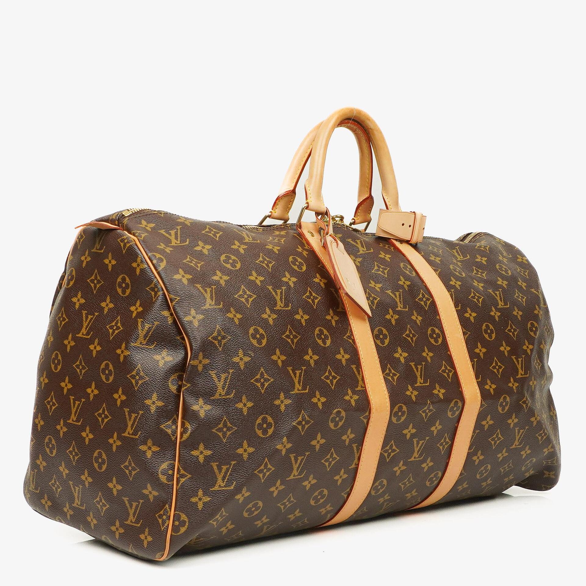 Louis Vuitton Keepall 55 Monogram Canvas Travel Bag