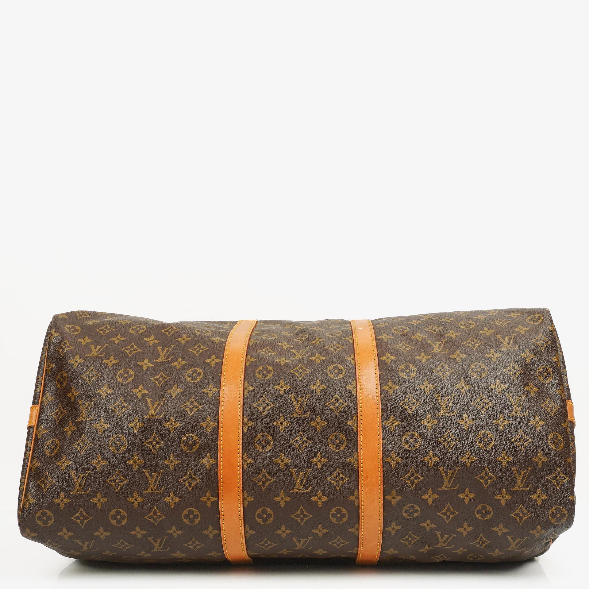 Louis Vuitton Keepall 60 Bandoulière Monogram Canvas Travel Bag