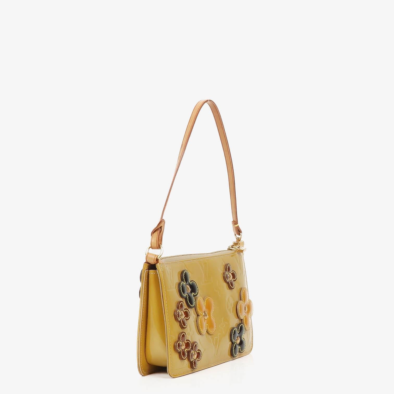 Louis Vuitton Lexington Flowers Pochette Vernis Leather