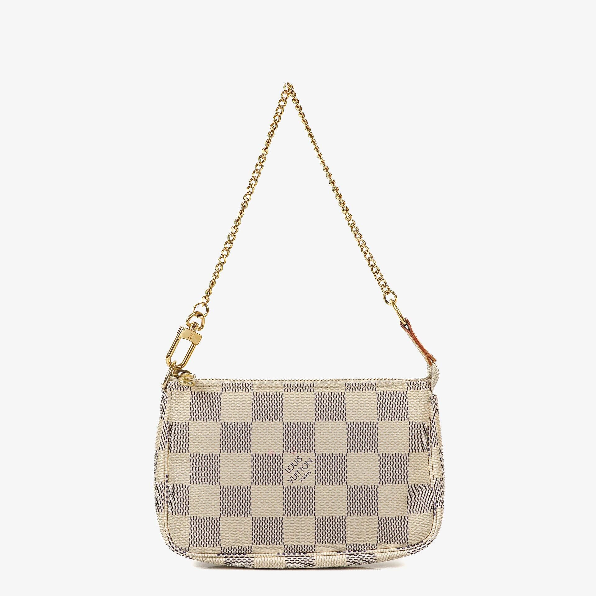 Louis Vuitton Mini Pochette Damier Azur Canvas