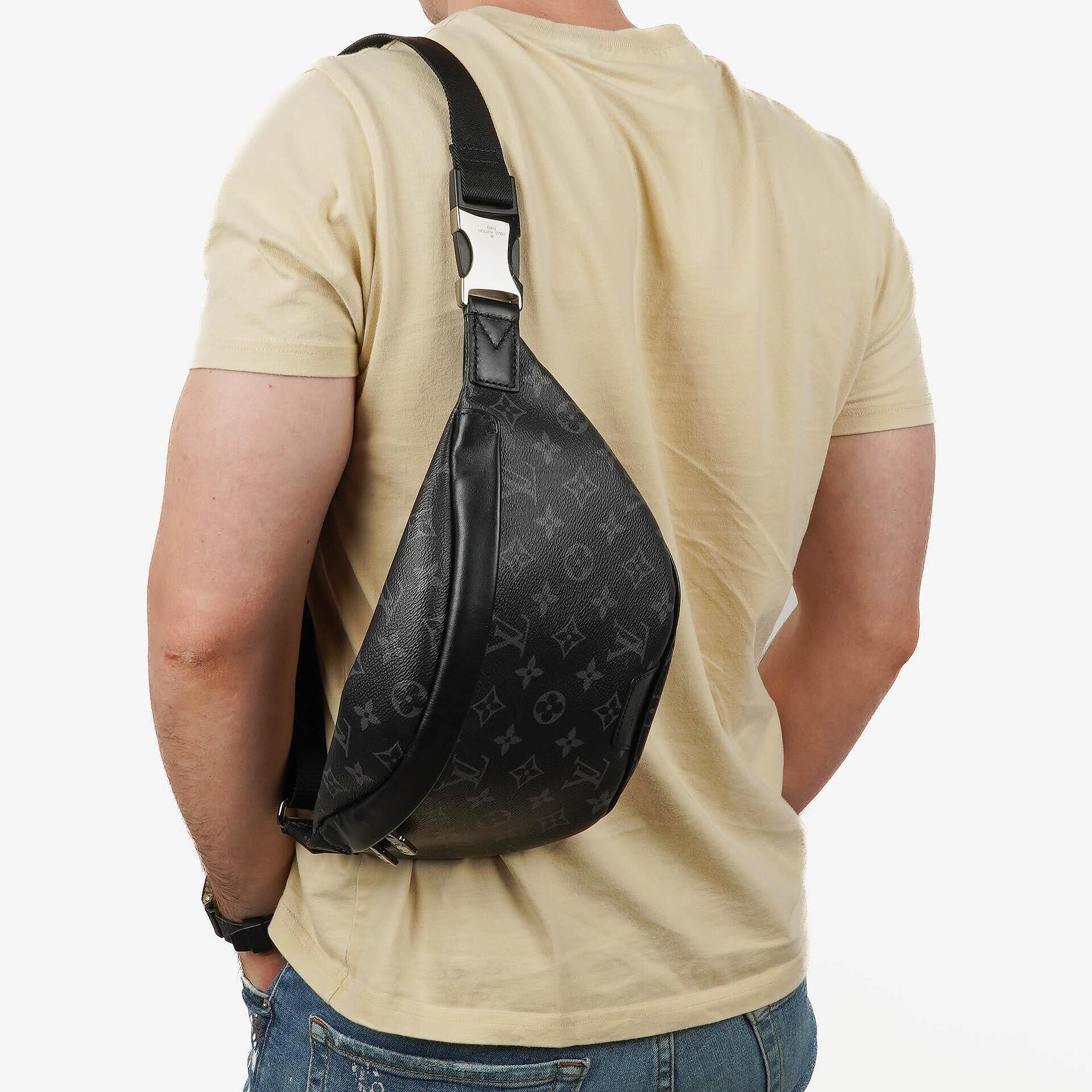 Louis Vuitton Discovery Bumbag PM In Monogram Eclipse Coated Canvas Belt Crossbody Bag