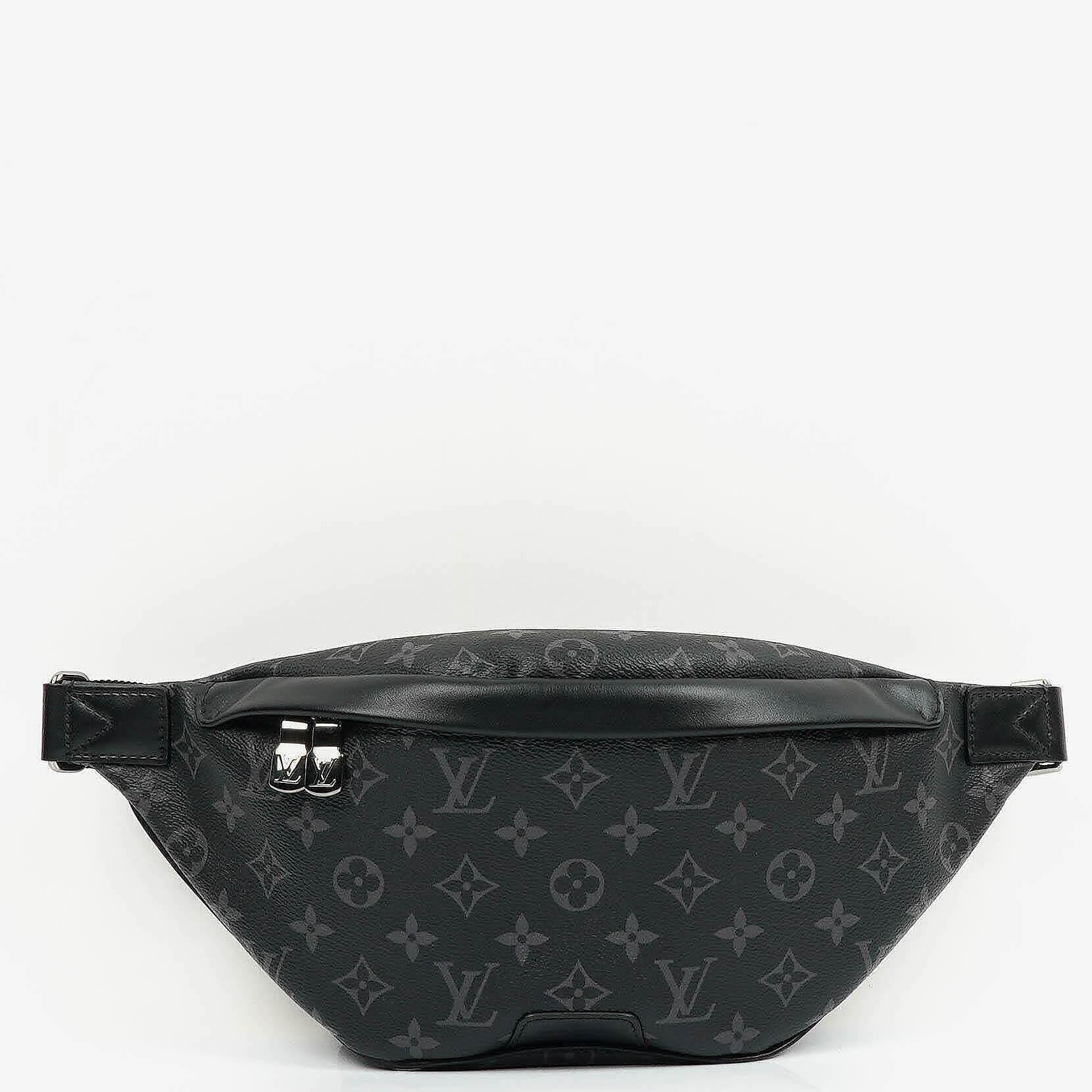 Louis Vuitton Monogram Eclipse Discovery Bumbag PM Belt Crossbody Bag