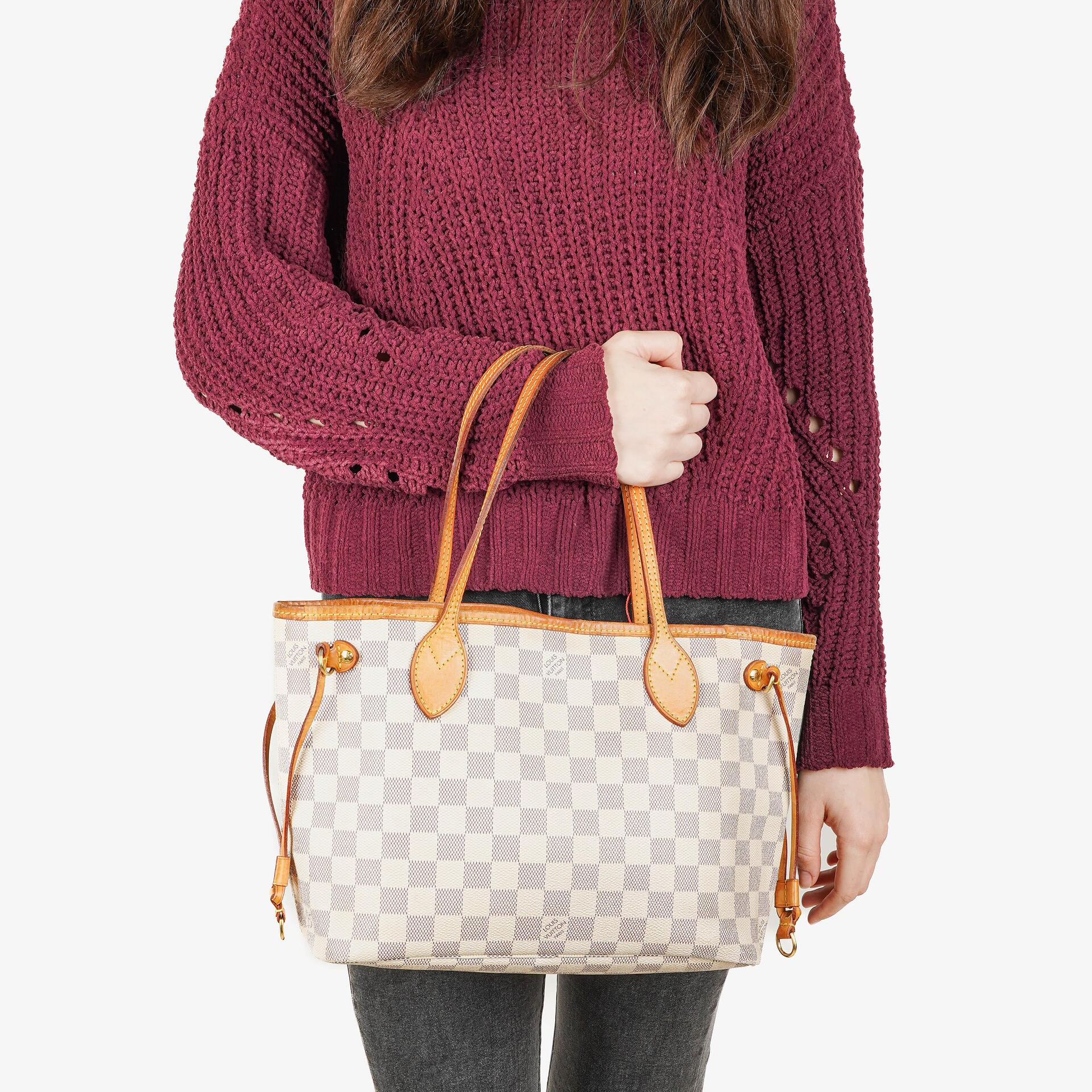 Louis Vuitton Neverfull PM Damier Azur Canvas Tote Bag, 2011