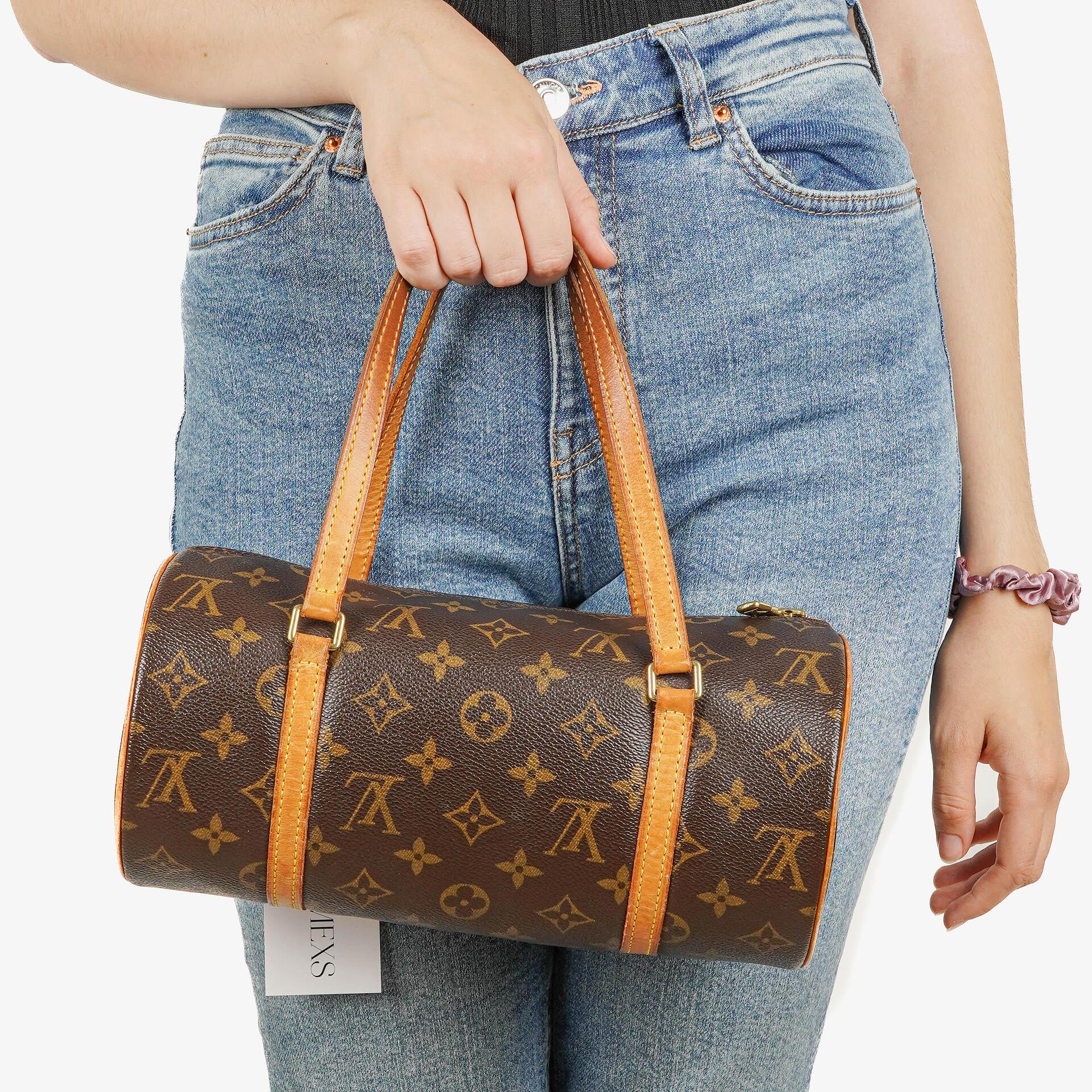 Louis Vuitton Papillon 25 Vintage Monogram Canvas Handbag