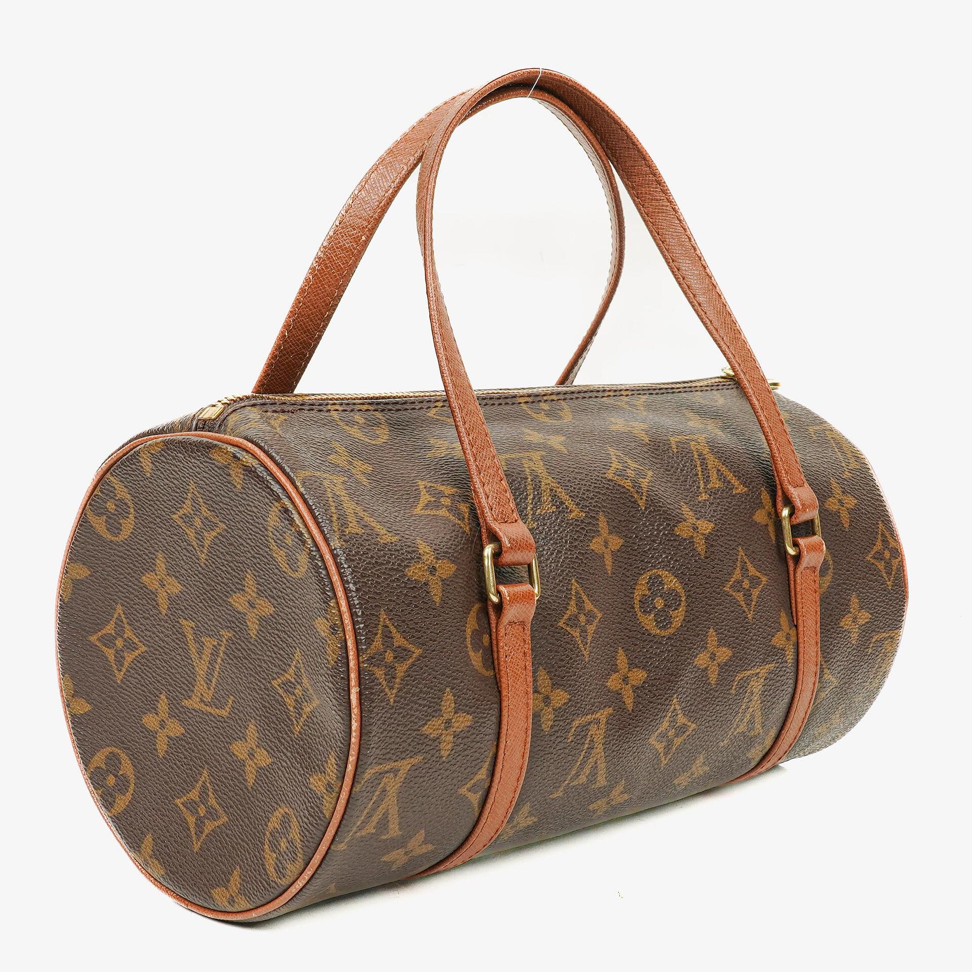 Louis Vuitton Papillon 25 Vintage Monogram Canvas Handbag