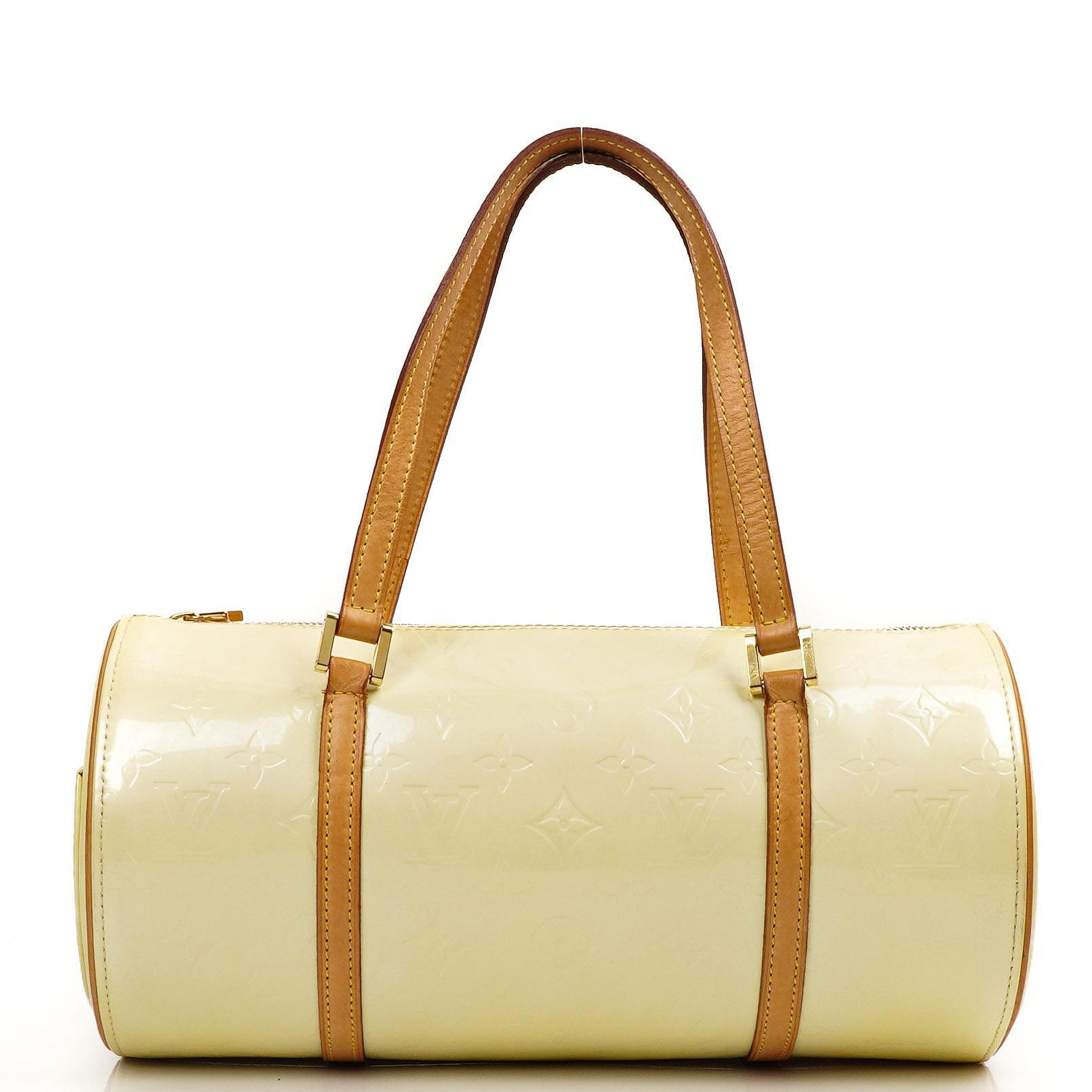 Louis Vuitton Papillon 30 Bedford Perle Monogram Vernis Leather Bag