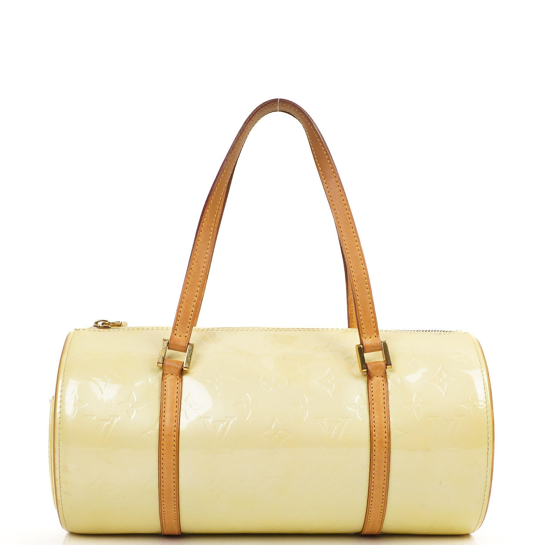 Louis Vuitton Papillon 30 Bedford Perle Monogram Vernis Leather Handbag