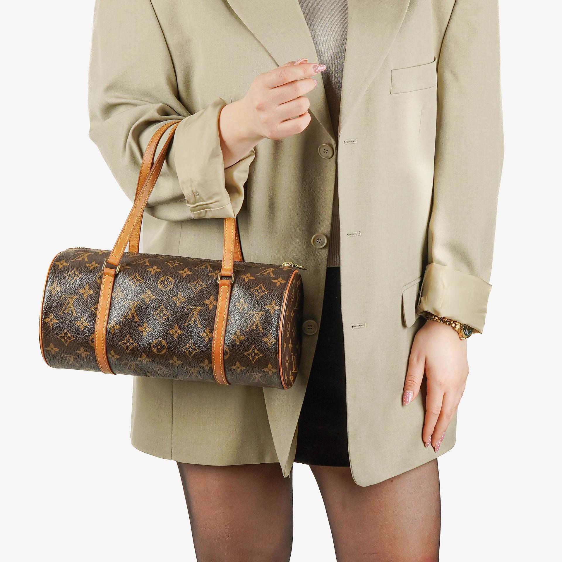 Louis Vuitton Papillon 30 Vintage Monogram Canvas Handbag