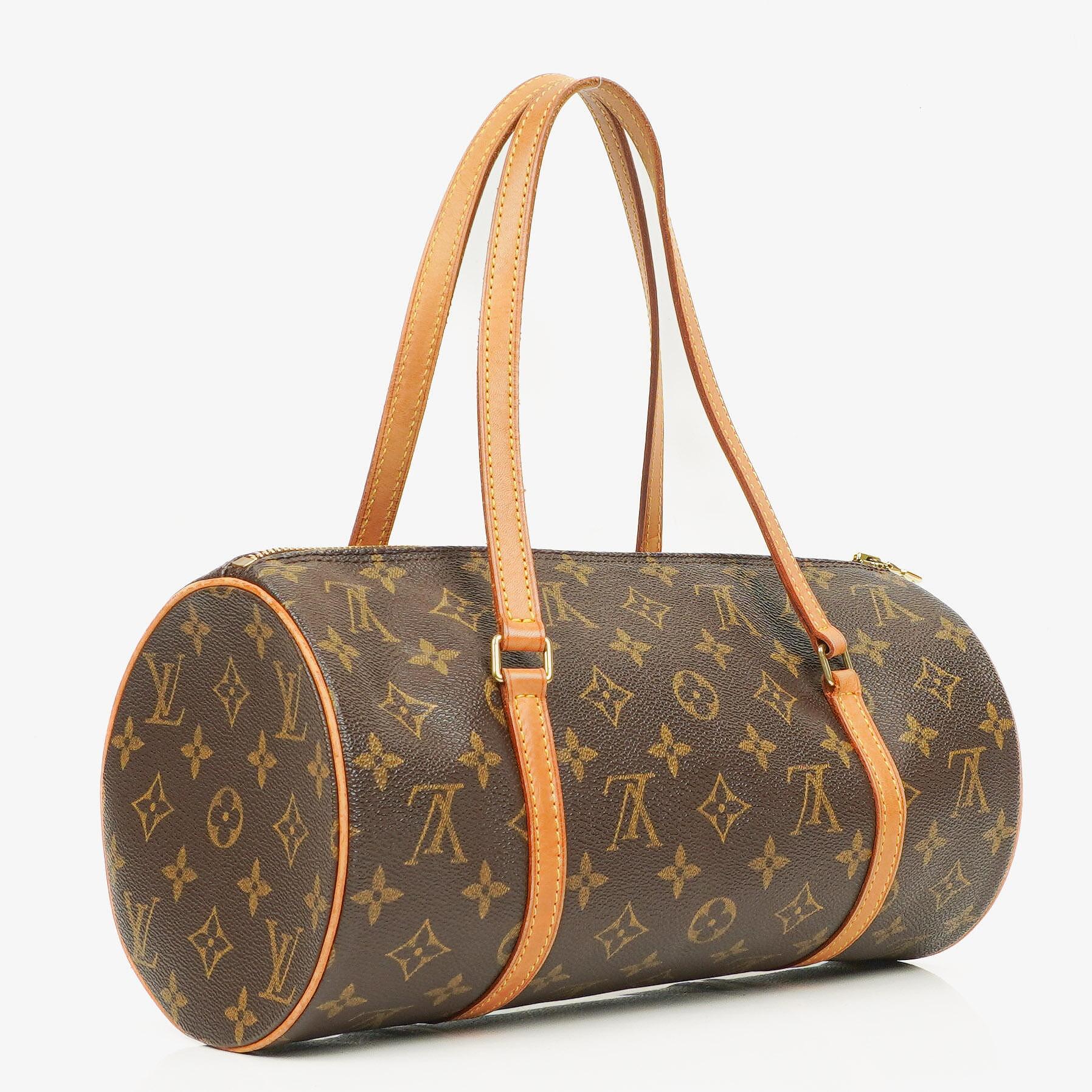 Louis Vuitton Papillon 30 Vintage Monogram Canvas Handbag With Mini Papillon Pochette