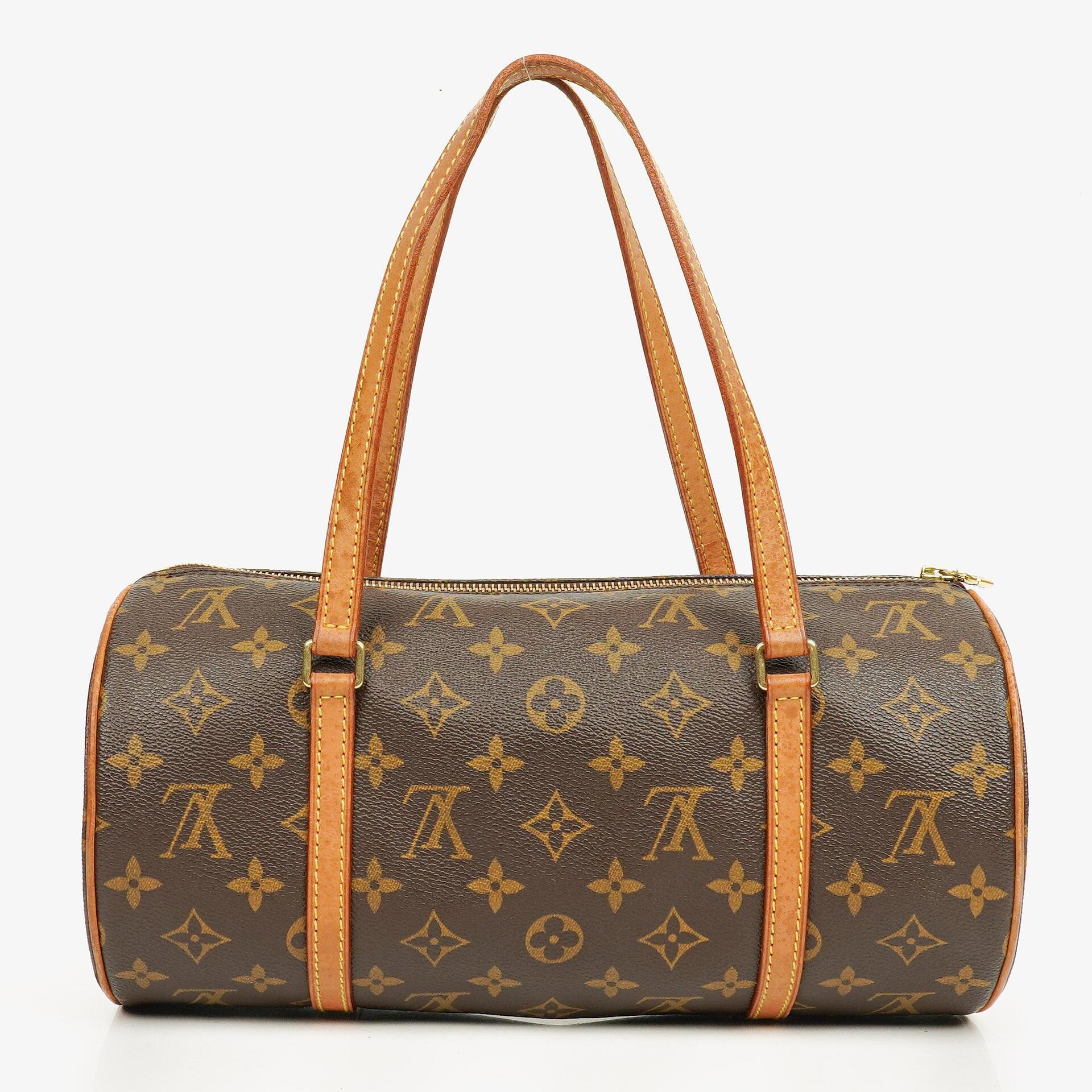 Louis Vuitton Papillon 30 Vintage Monogram Canvas Handbag With Mini Papillon Pochette