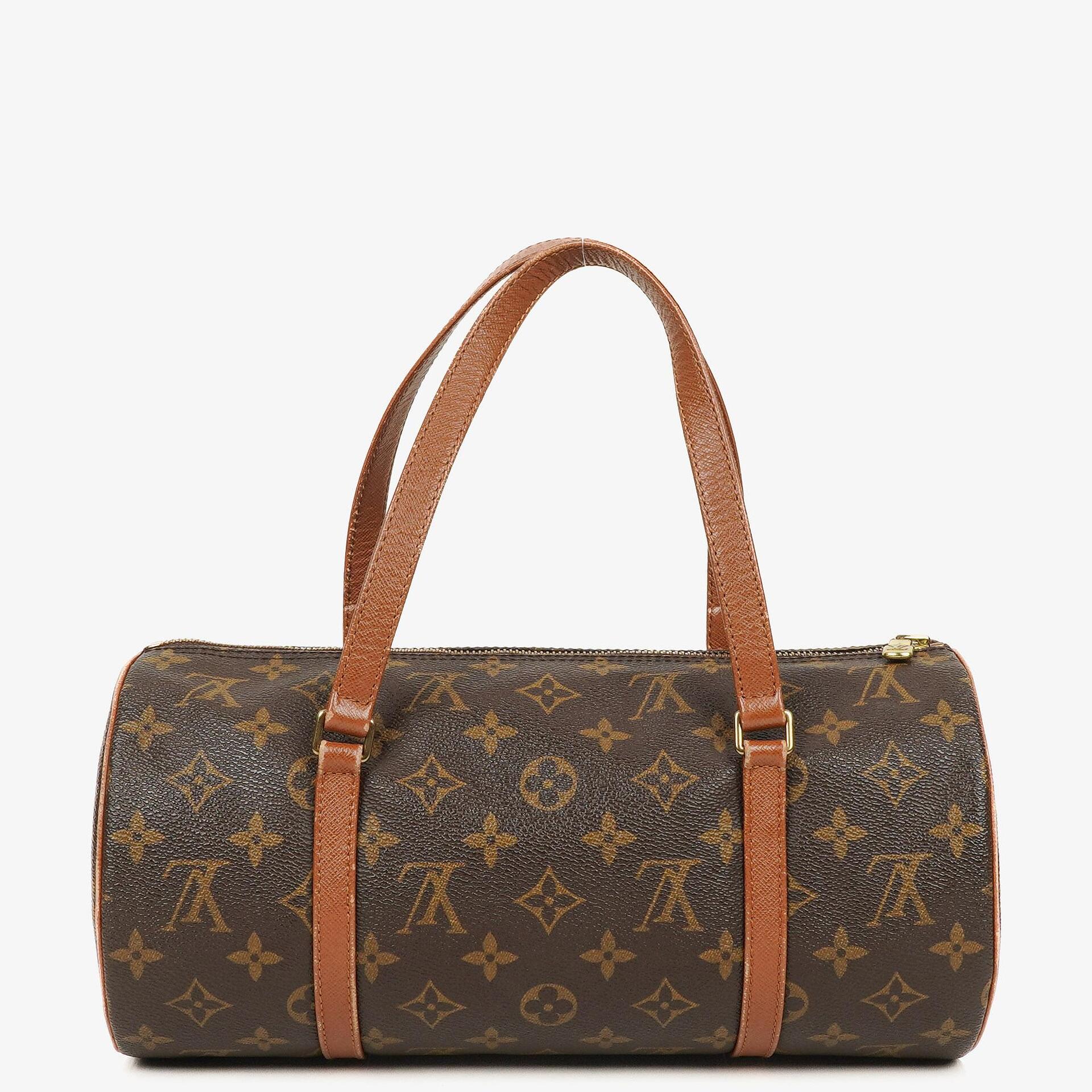 Louis Vuitton Papillon 30 Vintage Monogram Canvas Handbag With Mini Papillon Pochette