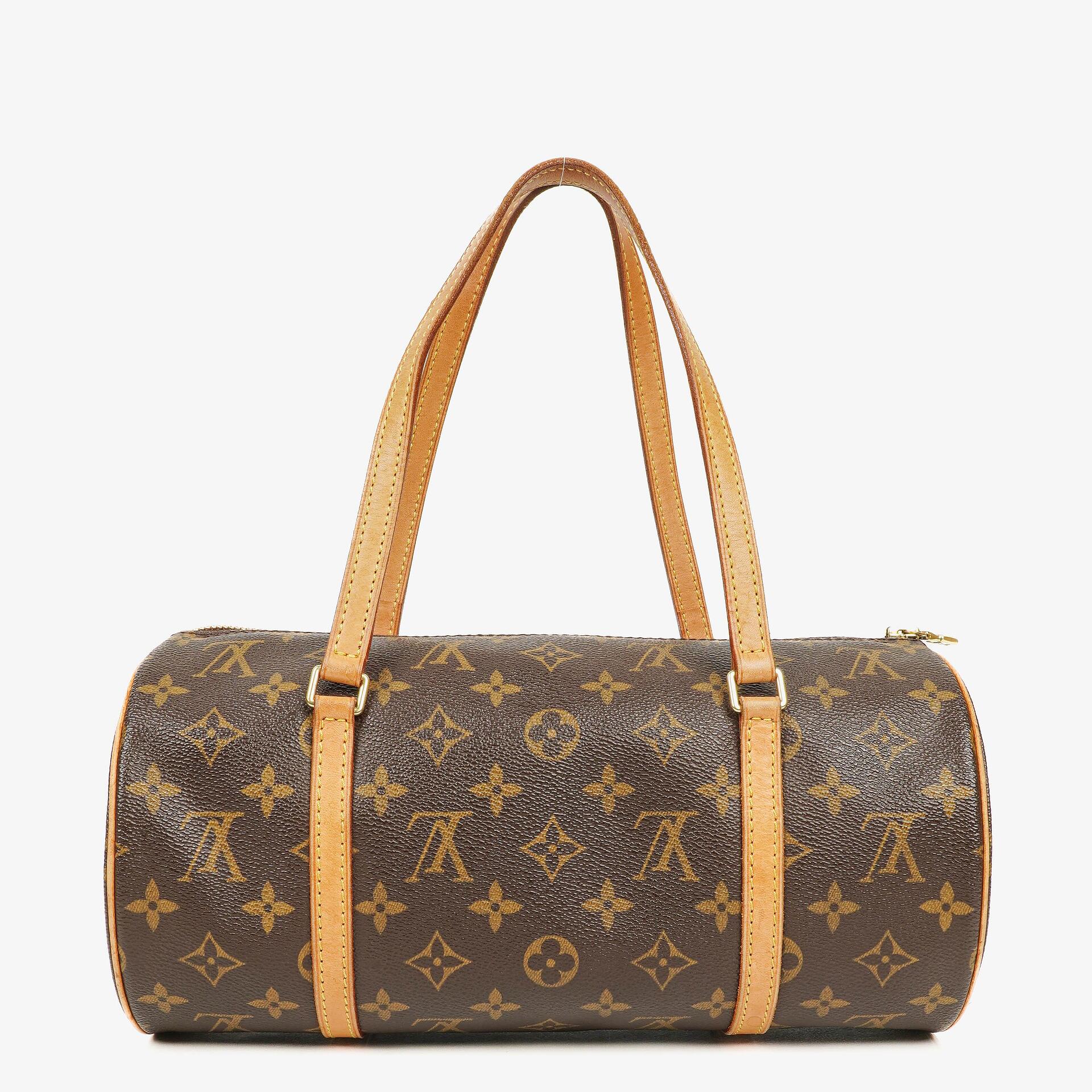 Louis Vuitton Papillon 30 Vintage Monogram Canvas Handbag With Mini Papillon Pochette