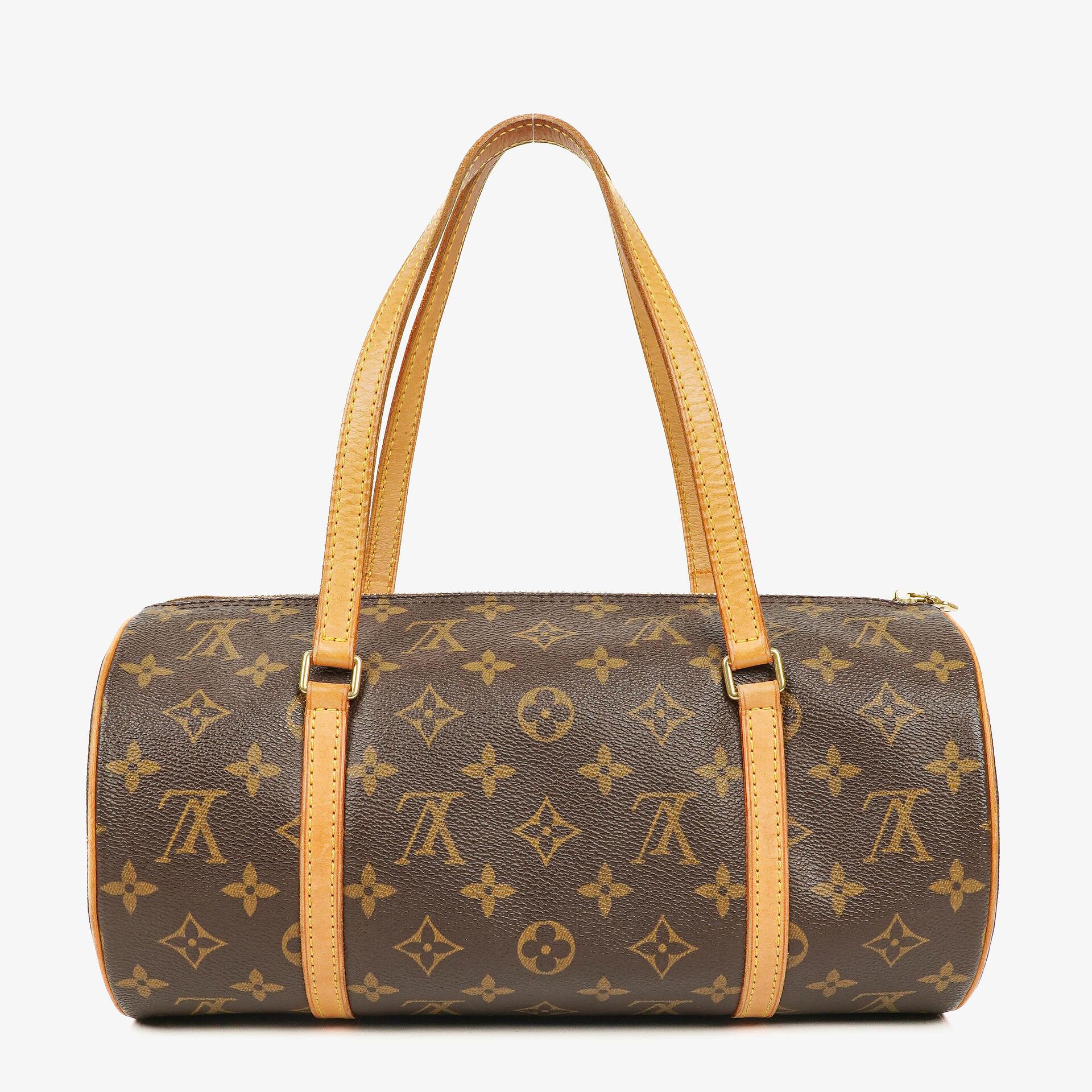Louis Vuitton Papillon 30 Vintage Monogram Canvas Handbag With Mini Papillon Pochette