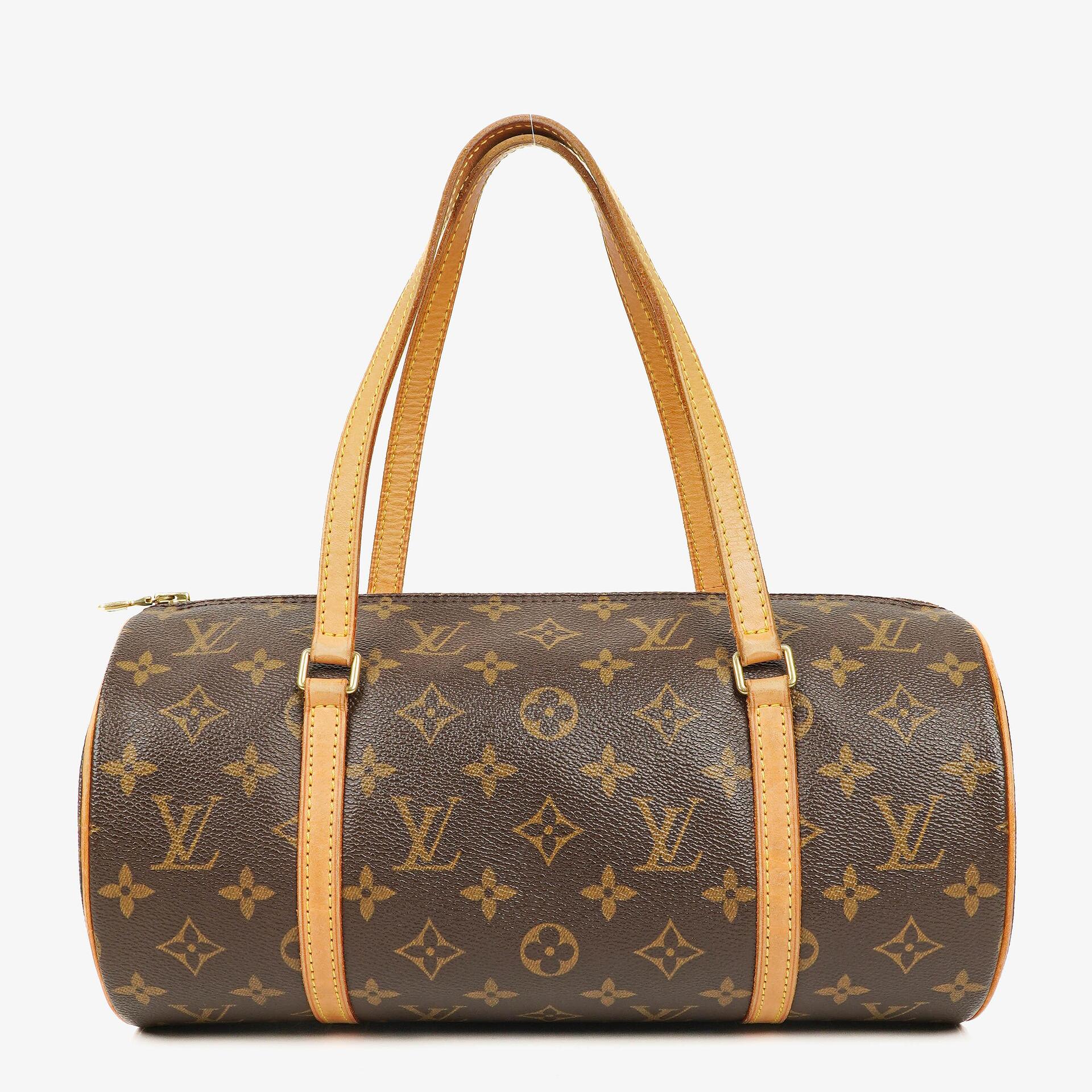 Louis Vuitton Papillon 30 Vintage Monogram Canvas Handbag With Mini Papillon Pochette