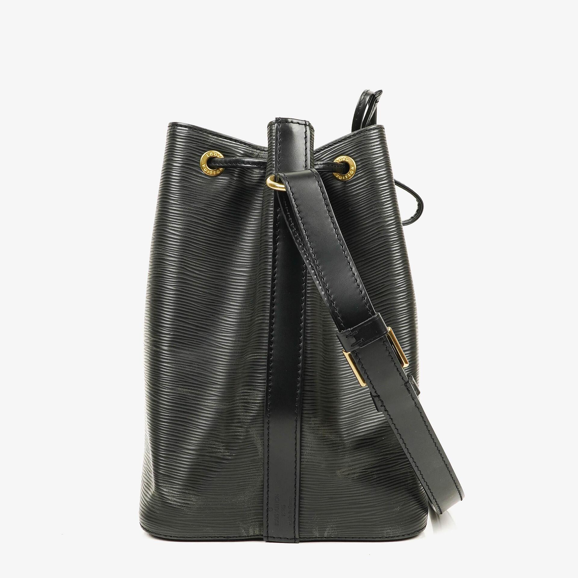 Louis Vuitton Petit Noe Black EPI Leather Shoulder Bag