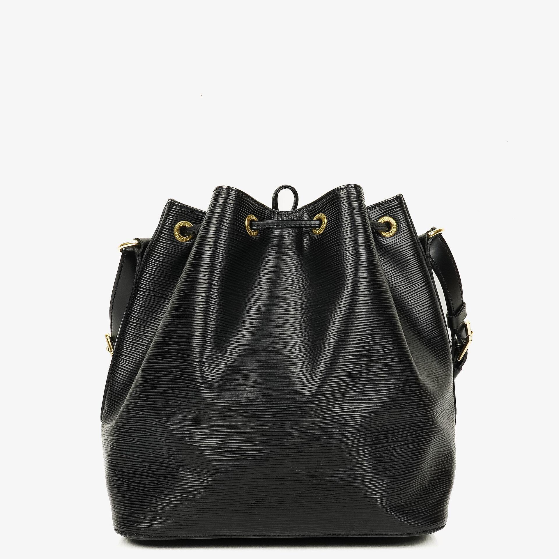 Louis Vuitton Petit Noe Black EPI Leather Shoulder Bag