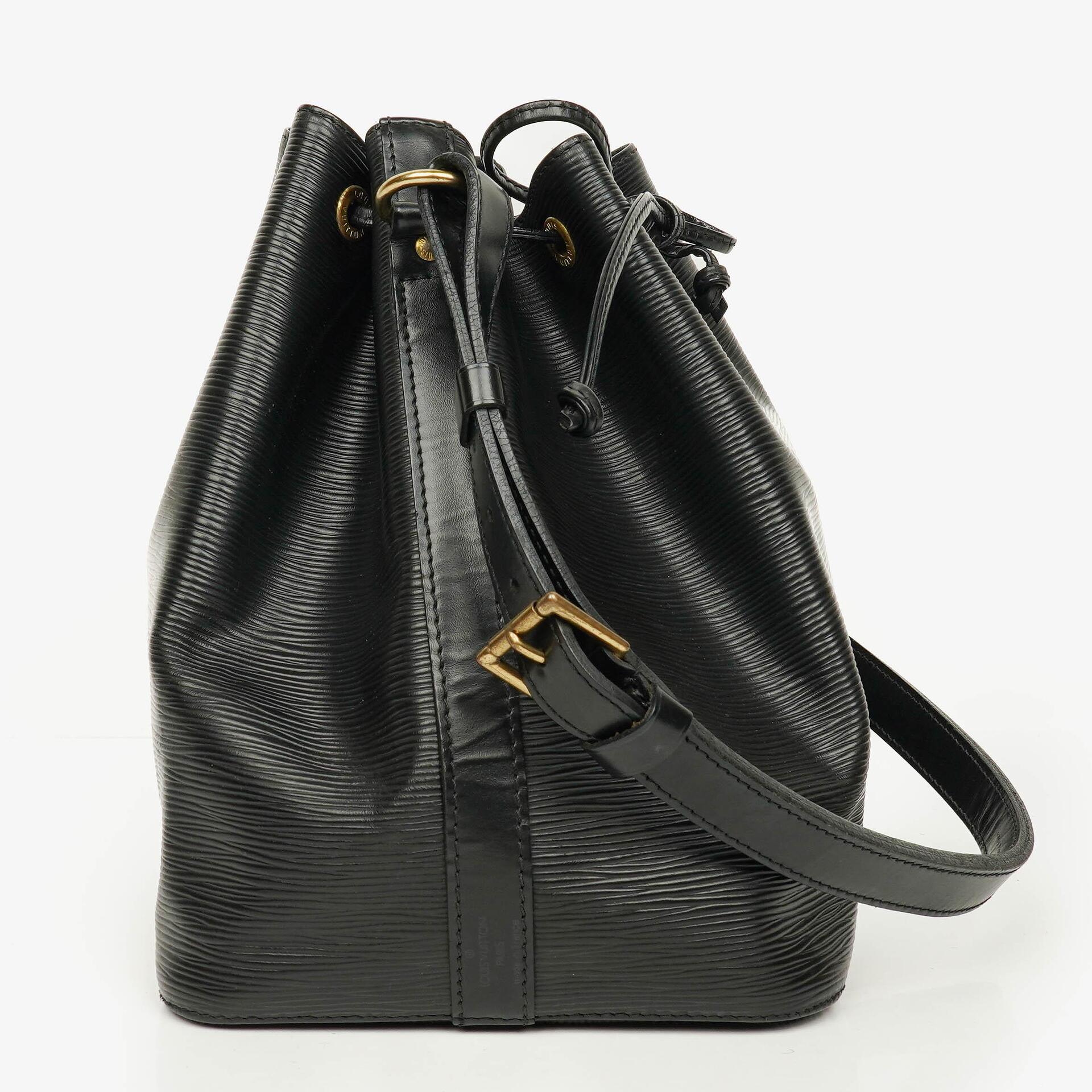 Louis Vuitton Petit Noe Black EPI Leather Shoulder Bag