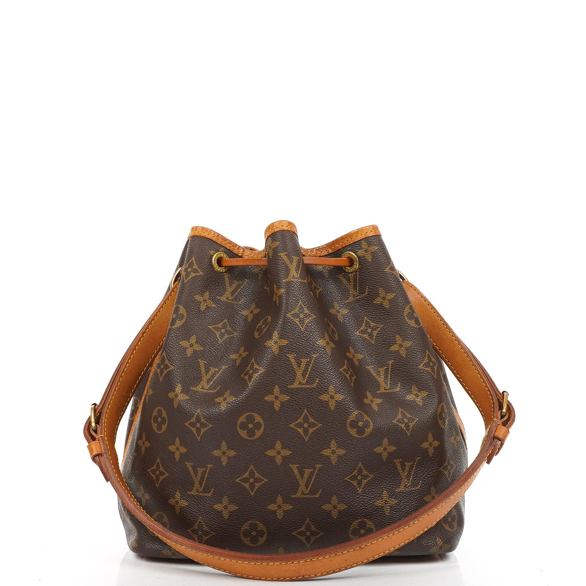 Louis Vuitton Petit Noe Monogram Canvas Shoulder Bag