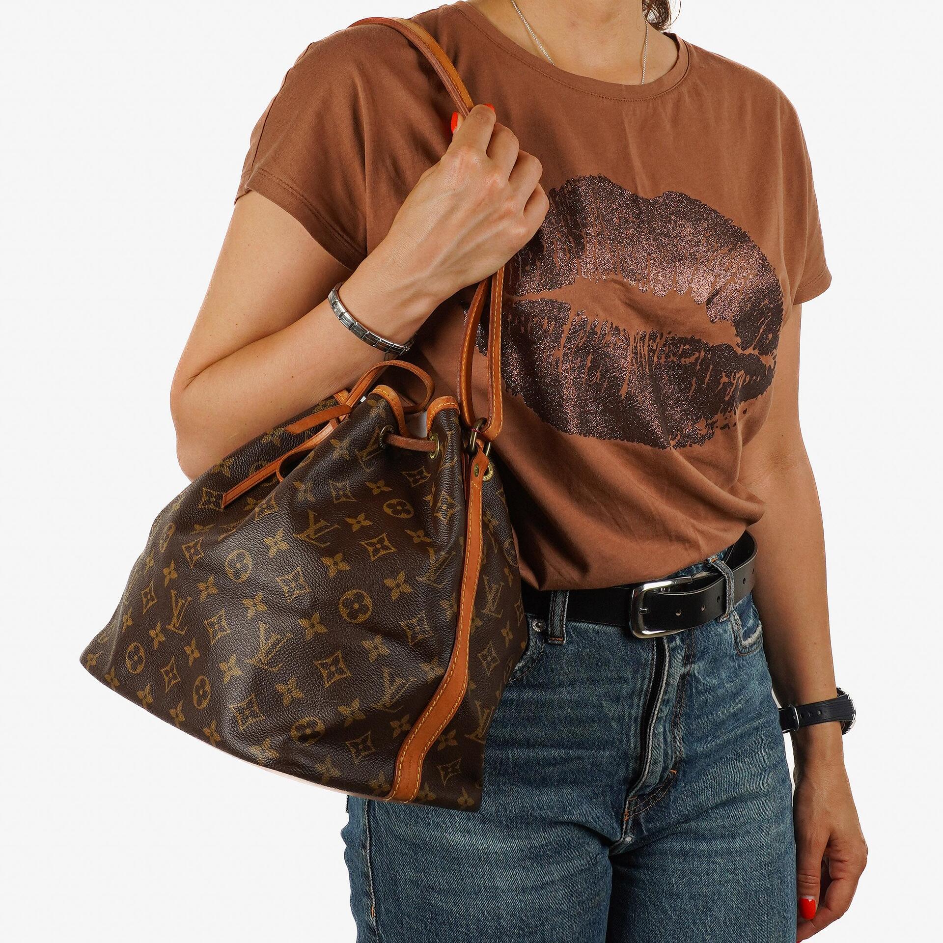 Louis Vuitton Petit Noe Monogram Canvas Shoulder Bag