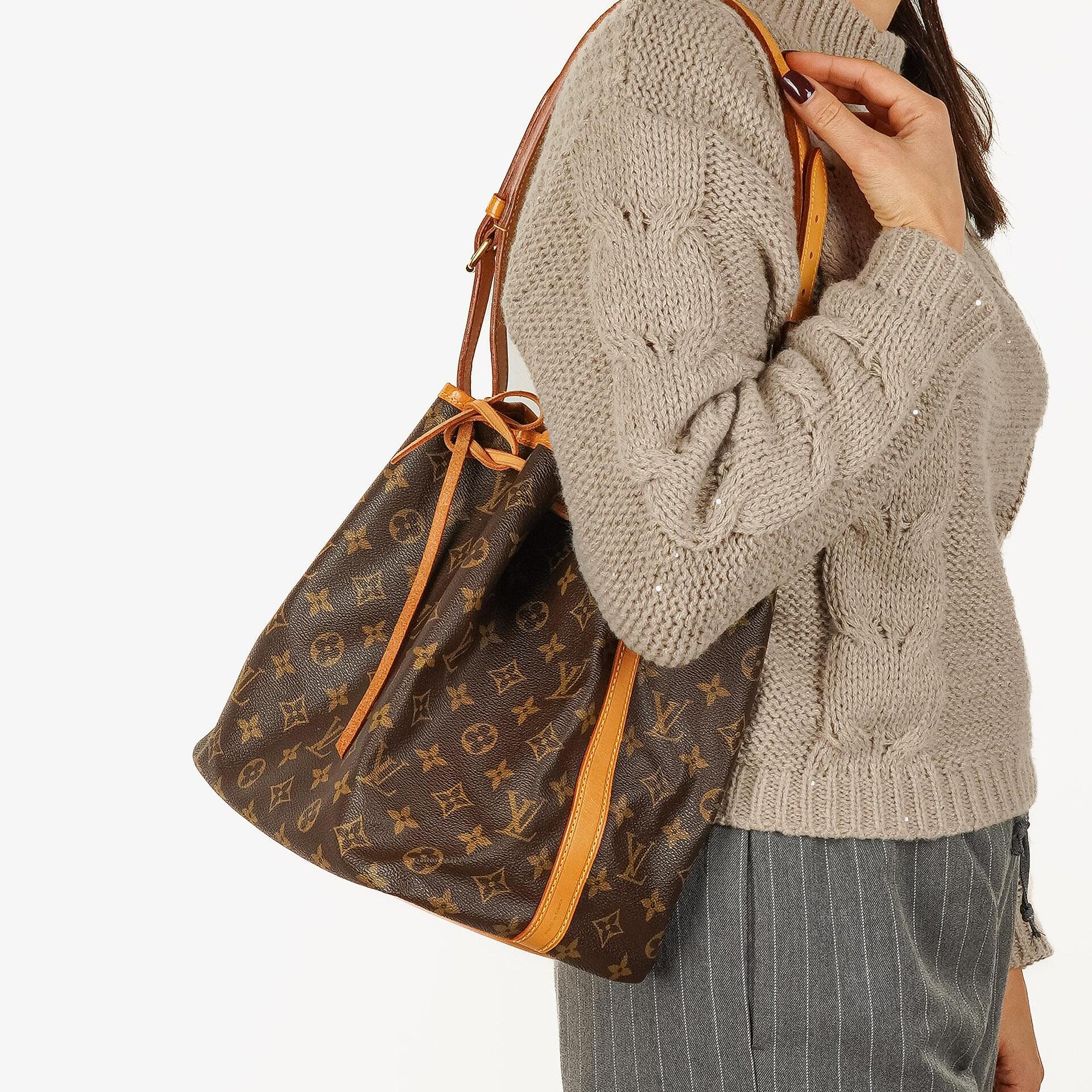 Louis Vuitton Petit Noe Monogram Canvas Shoulder Bag