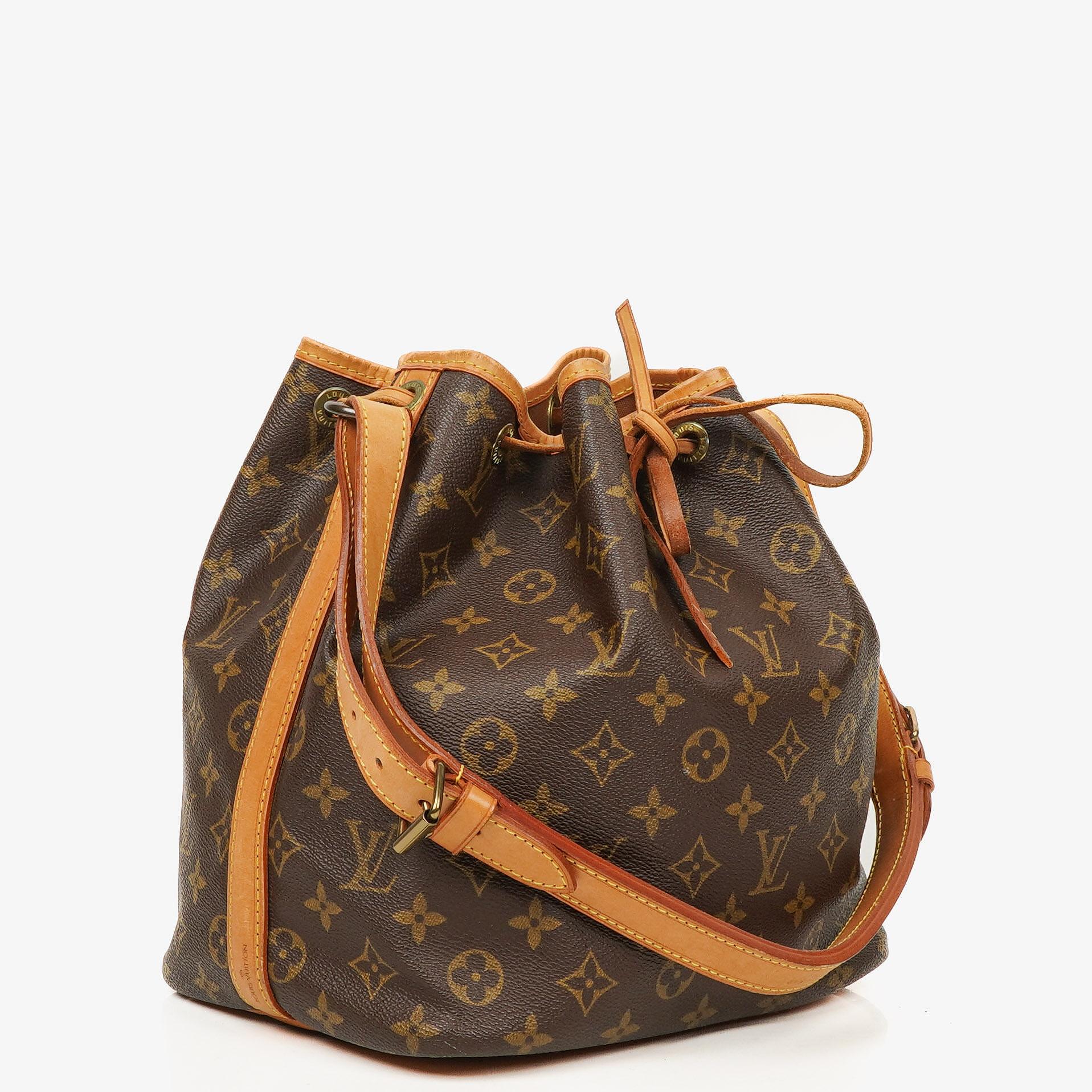 Louis Vuitton Petit Noe Monogram Canvas Shoulder Bag