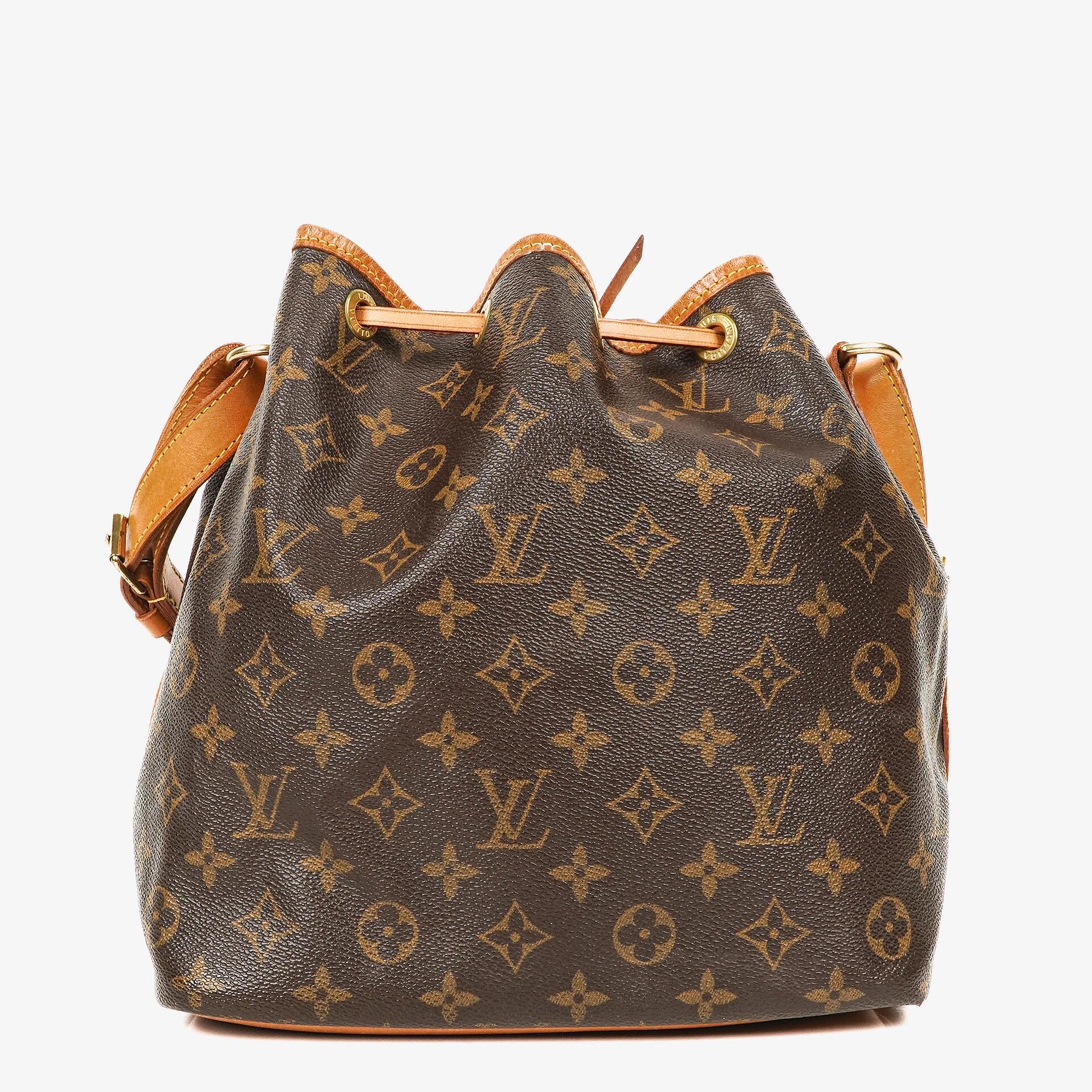 Louis Vuitton Petit Noe Monogram Canvas Shoulder Bag