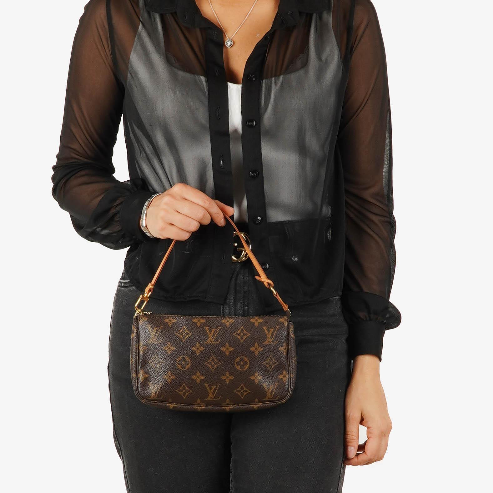 Louis Vuitton Pochette Accessoires Monogram Canvas Clutch Bag
