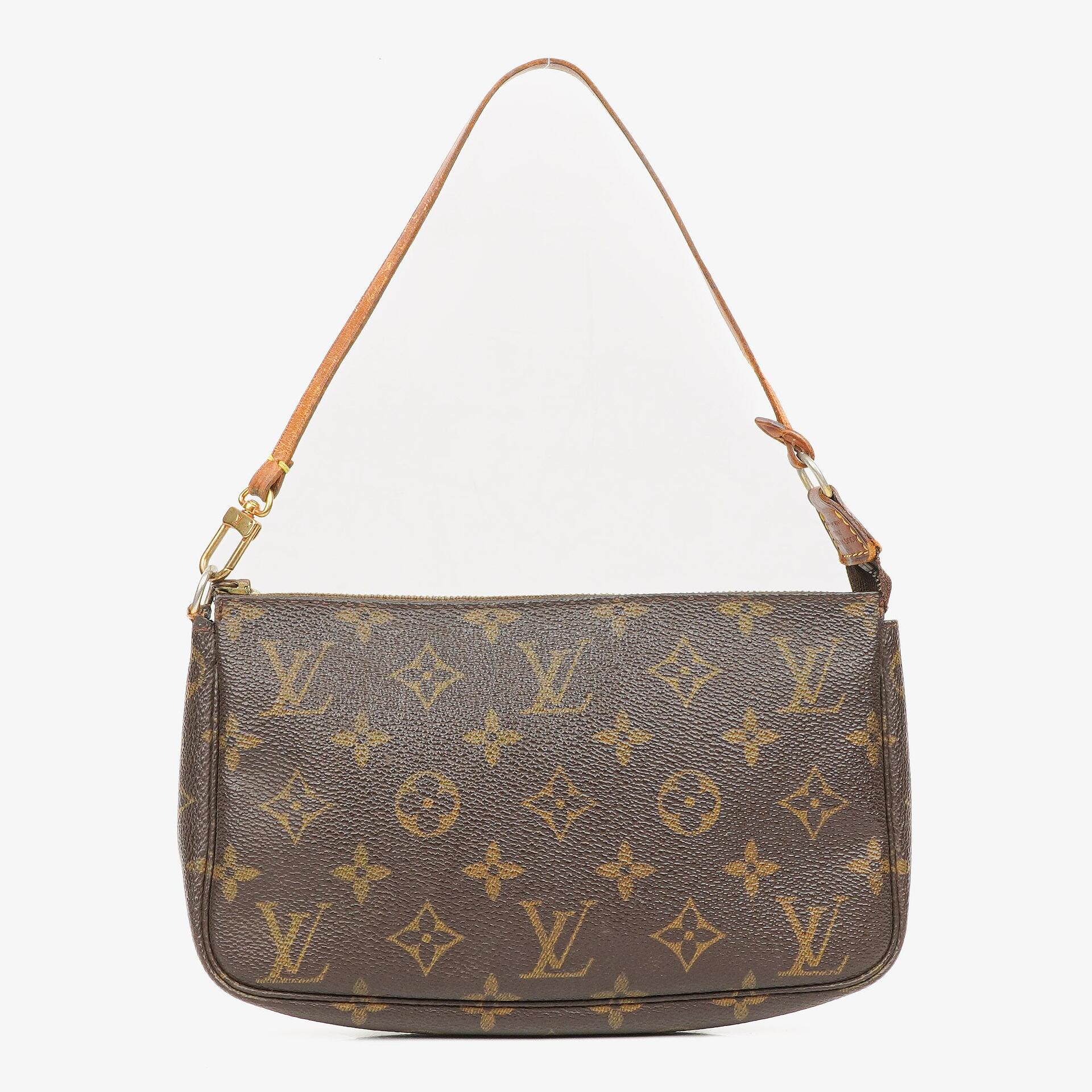 Louis Vuitton Pochette Accessoires Monogram Canvas Clutch Handbag