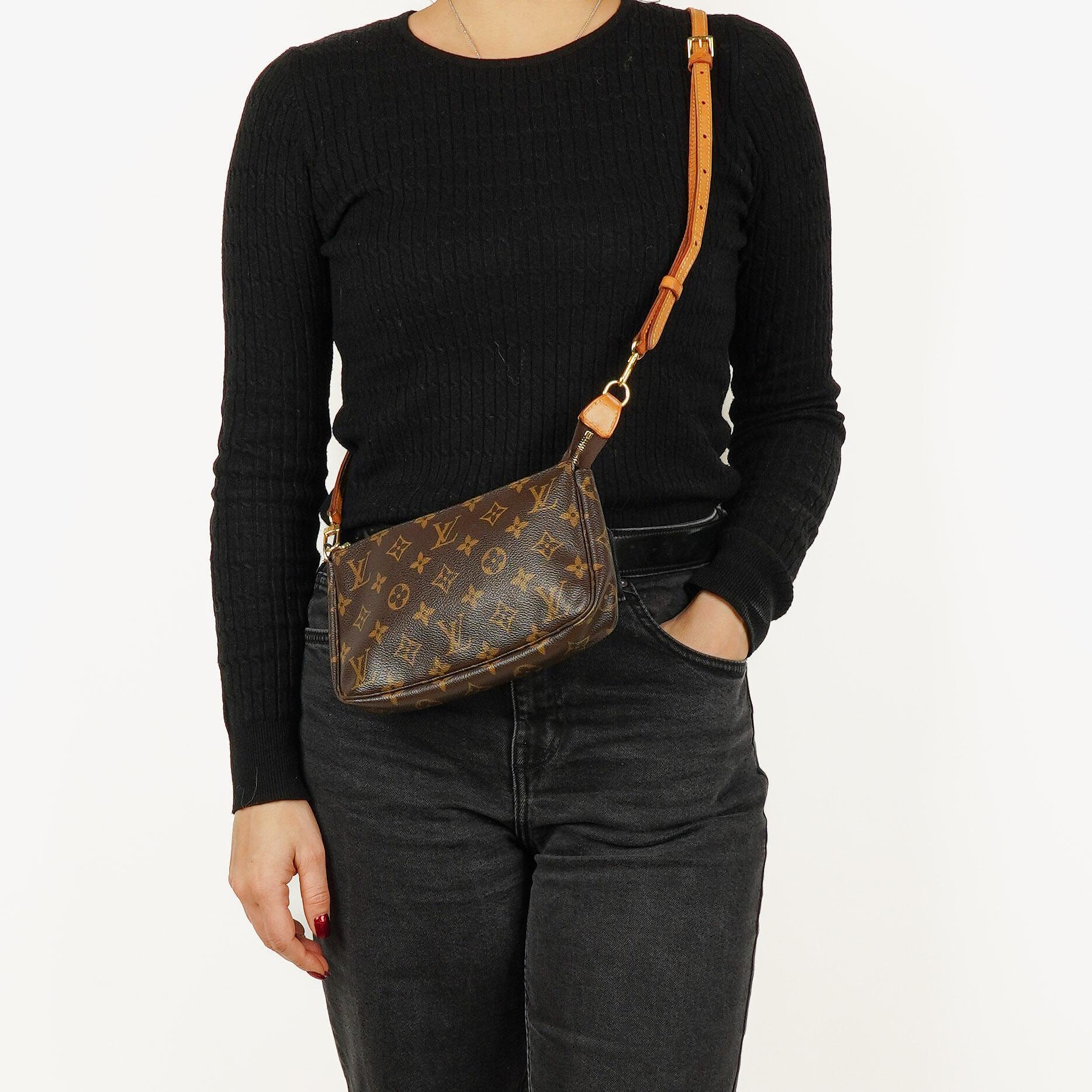 Louis Vuitton Pochette Accessoires Monogram Canvas Clutch Handbag